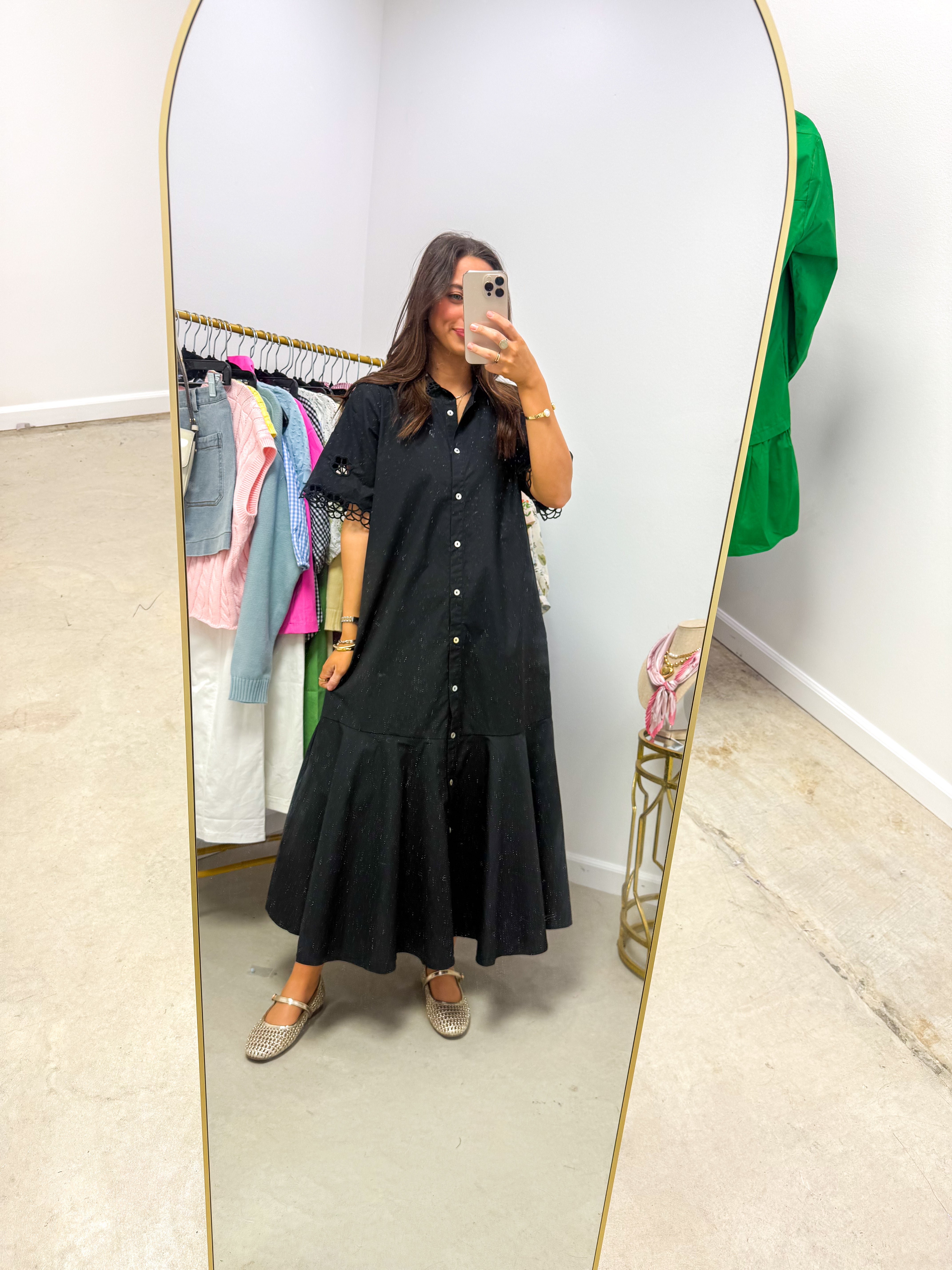 Polished Choice Black Midi