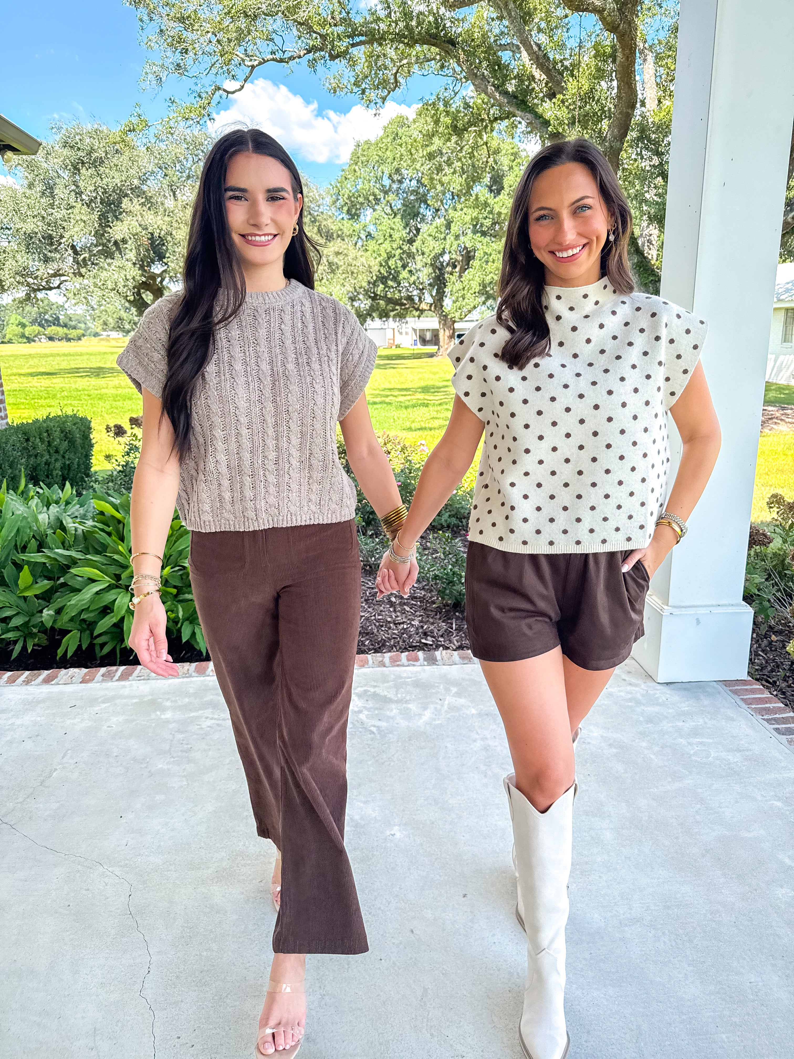 Vineyards Stretch Corduroy Pants Dark Brown