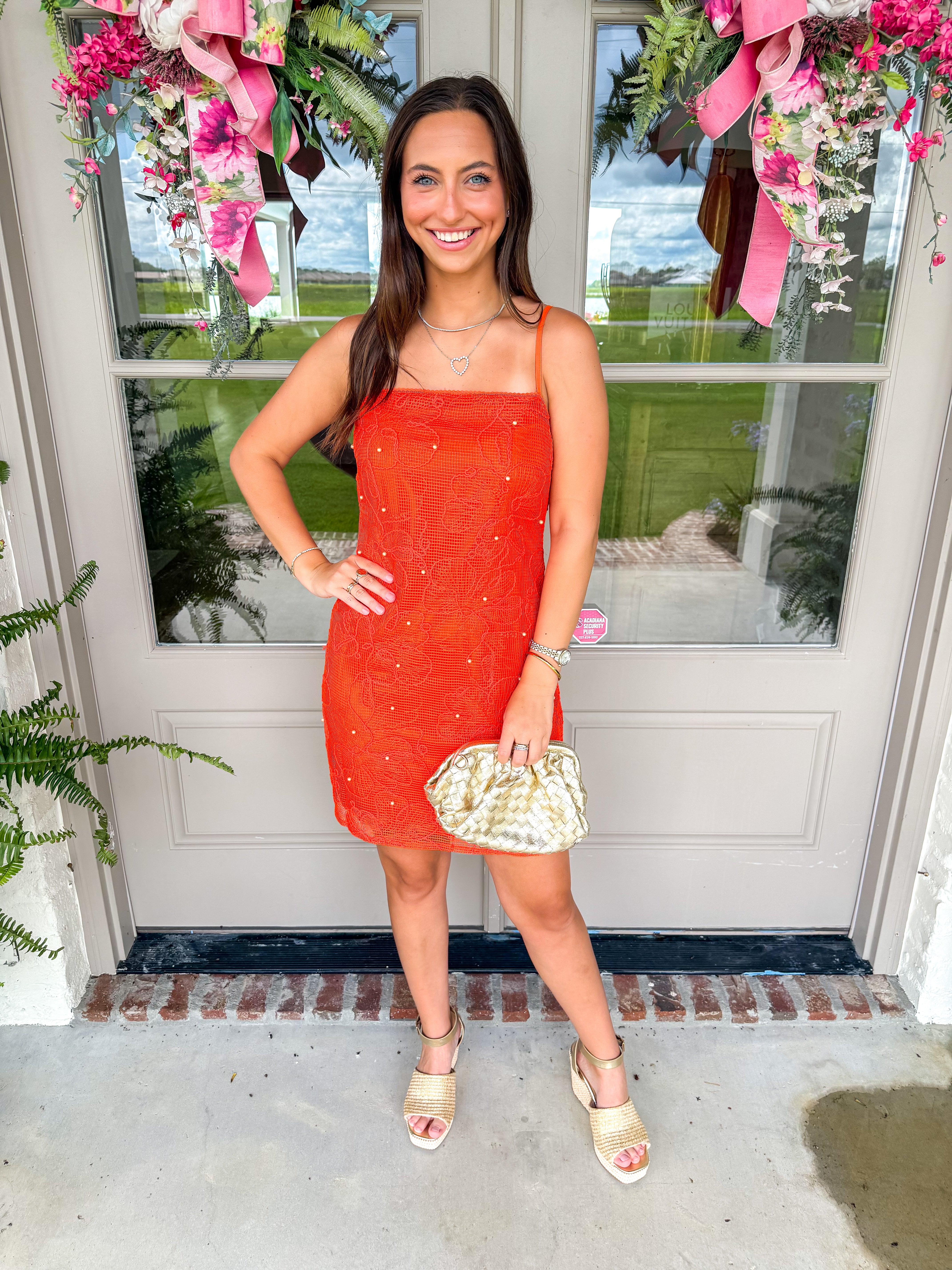 Maureene Dress in Salsa Red