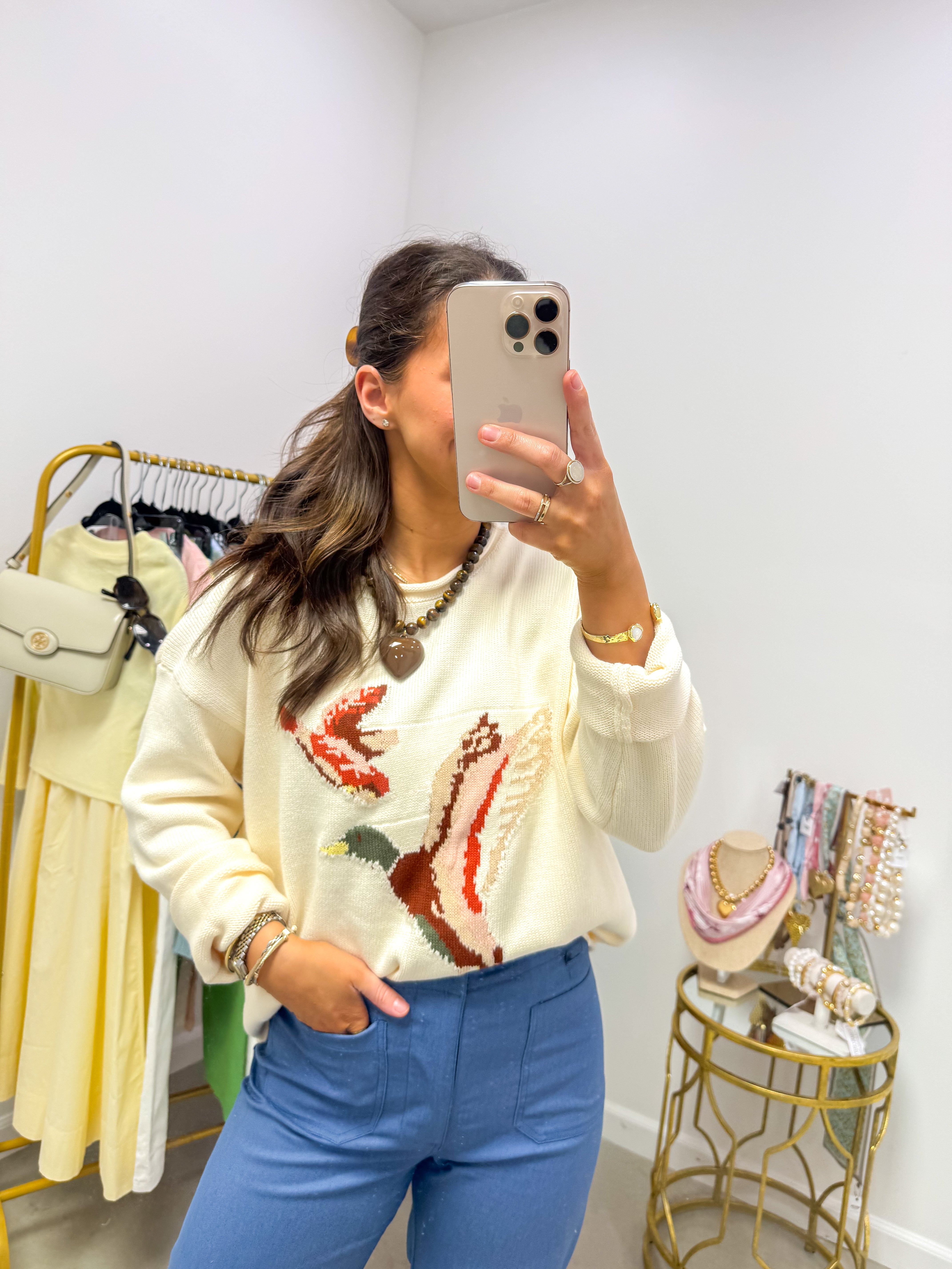 Mallard Flight Cream Sweater