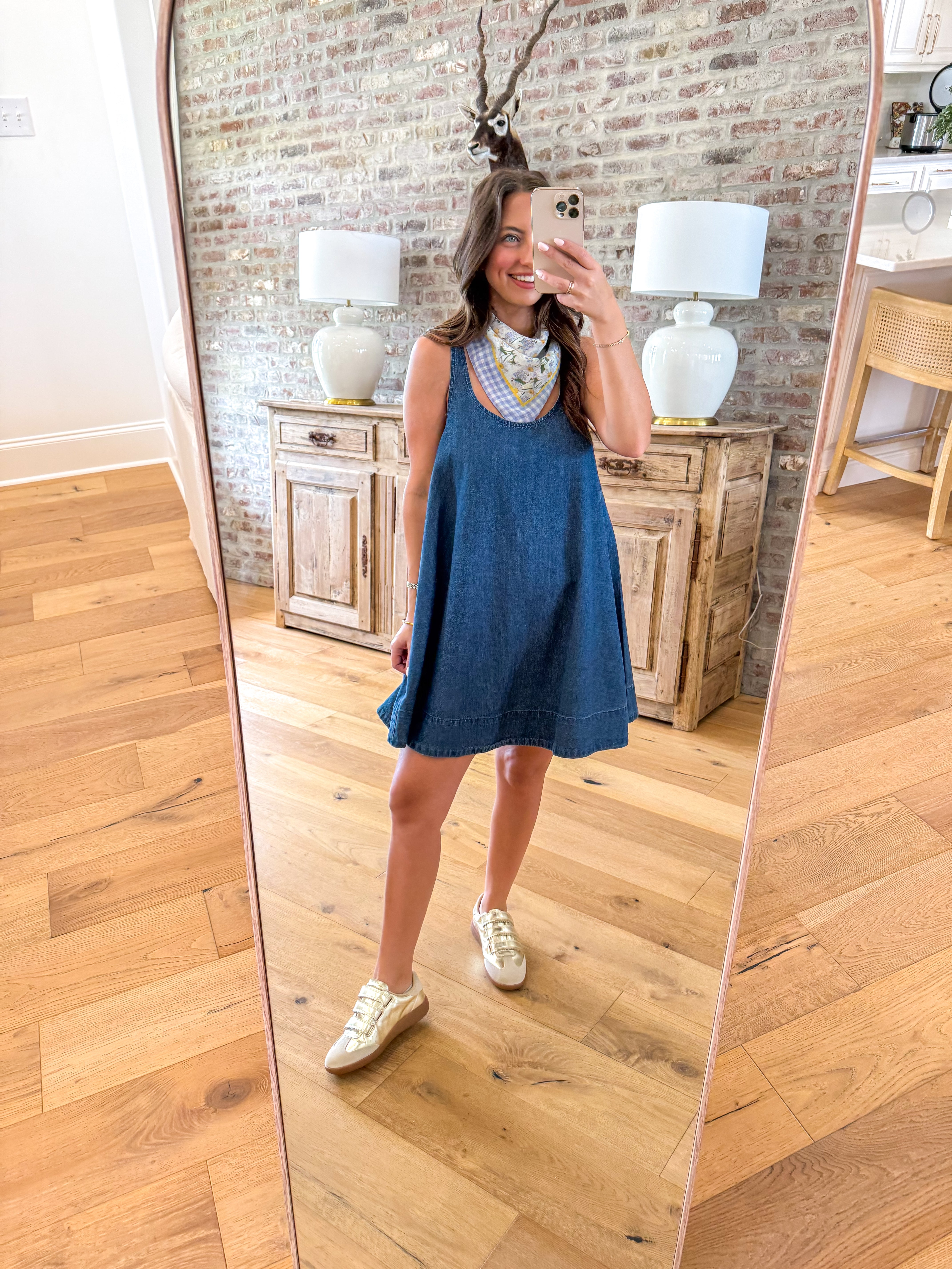 Luci Denim Swing Mini Dress