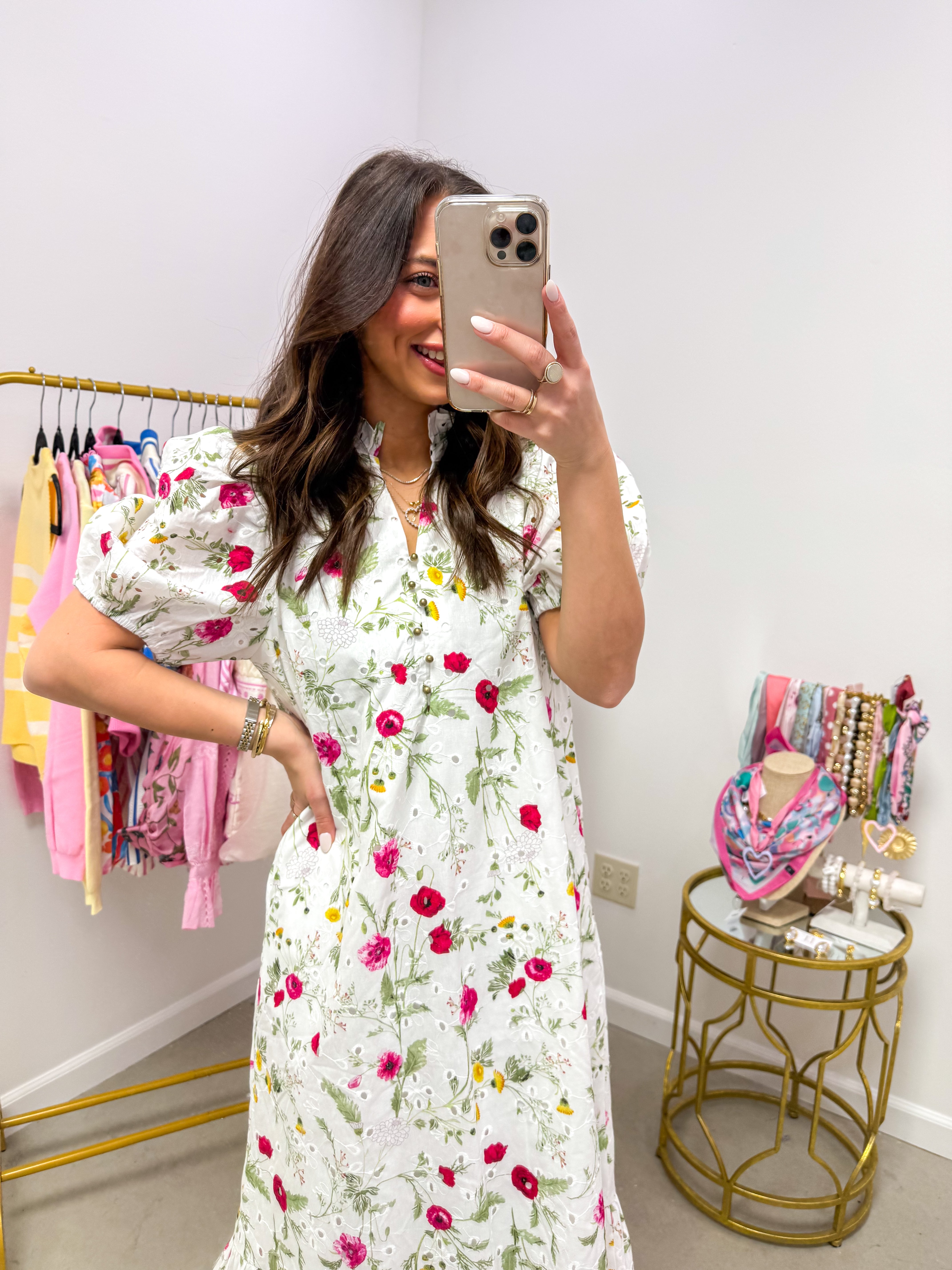 Fresh Edge Off White Floral Midi