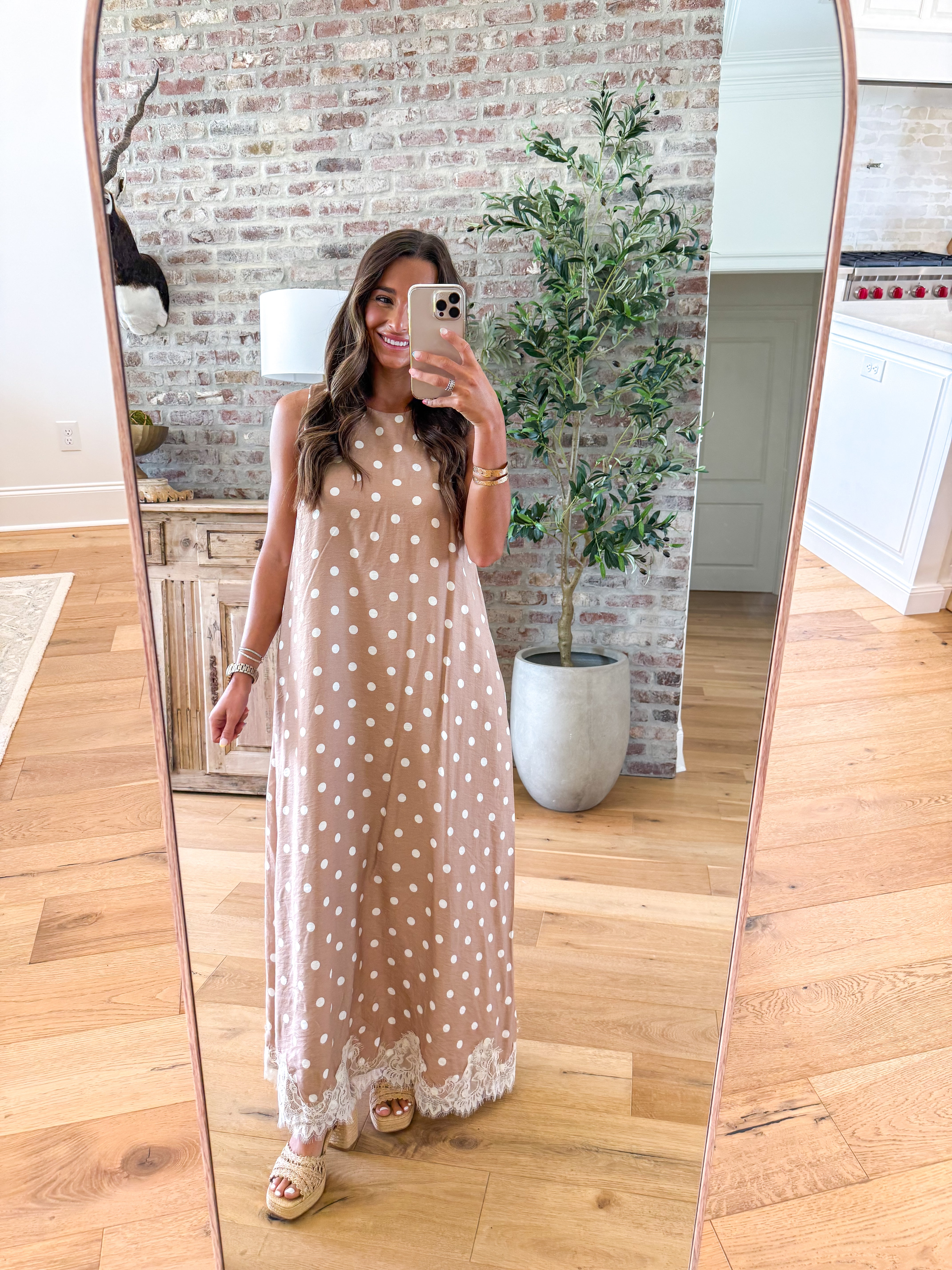 Latte Polka Dot Party Maxi
