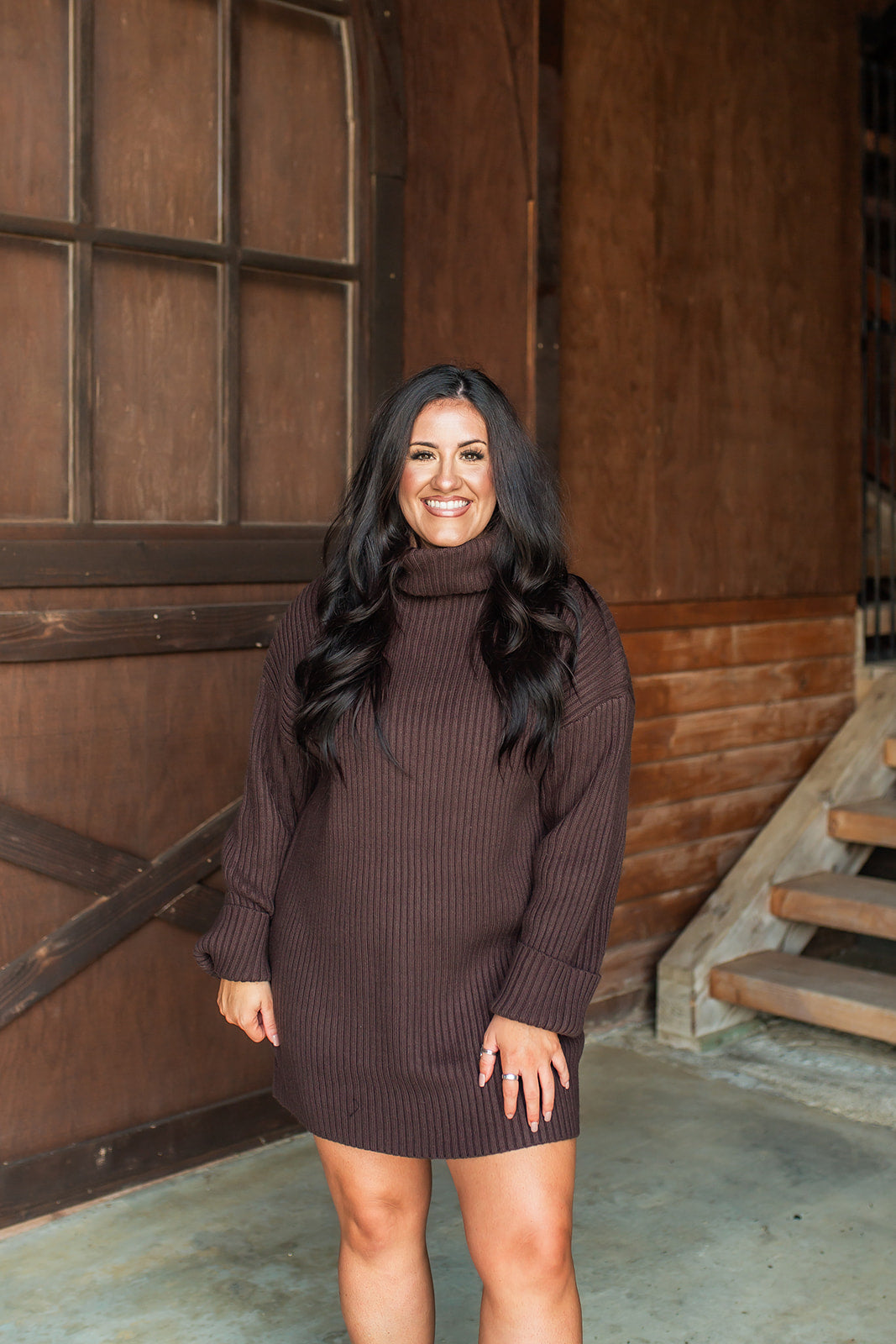 Coffee Bean Sweater Dress