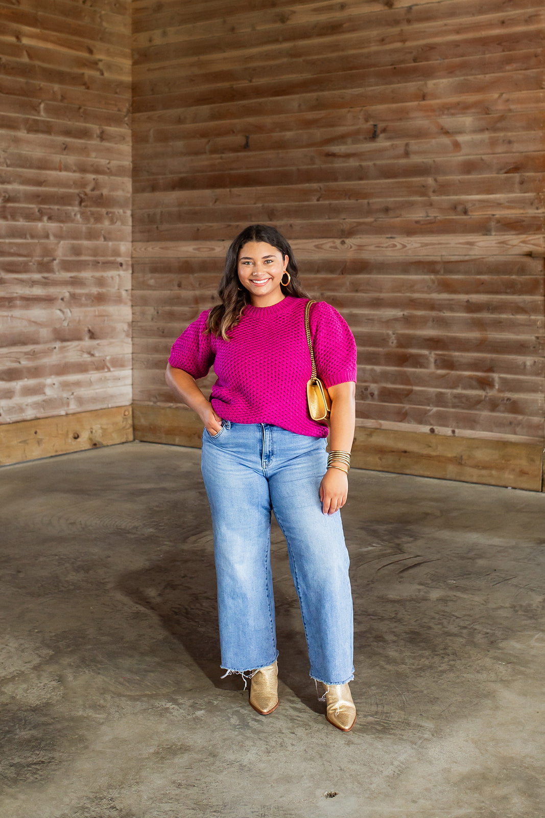 Chunky Knit Sweater Purple