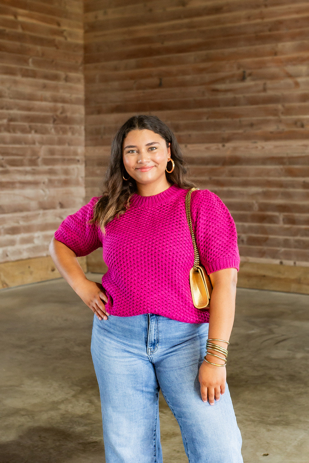 Chunky Knit Sweater Purple