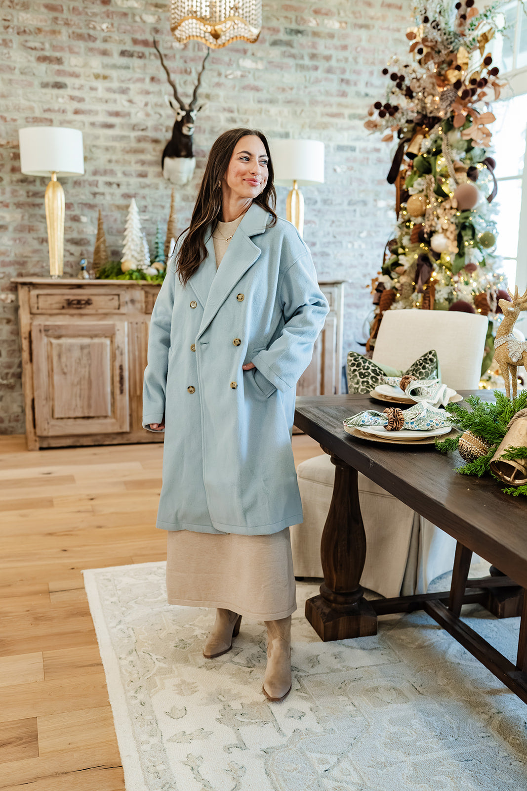 Chic Stroll Blue Coat
