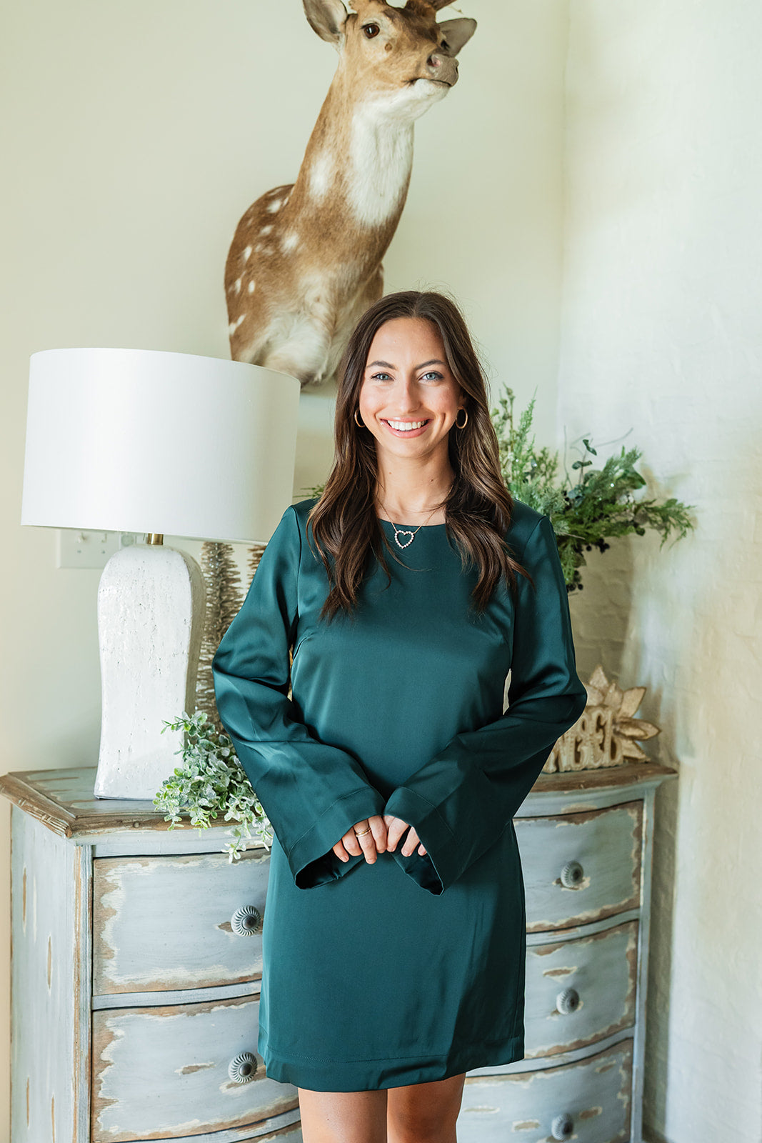 Emerald Enchant Mini Dress