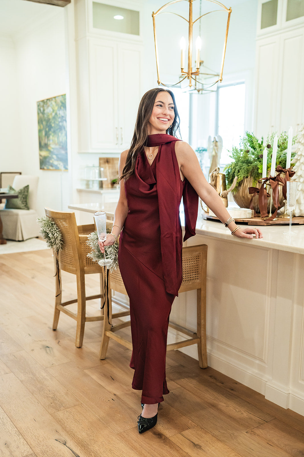 Cabaret Cowl Neck Scarf Maxi