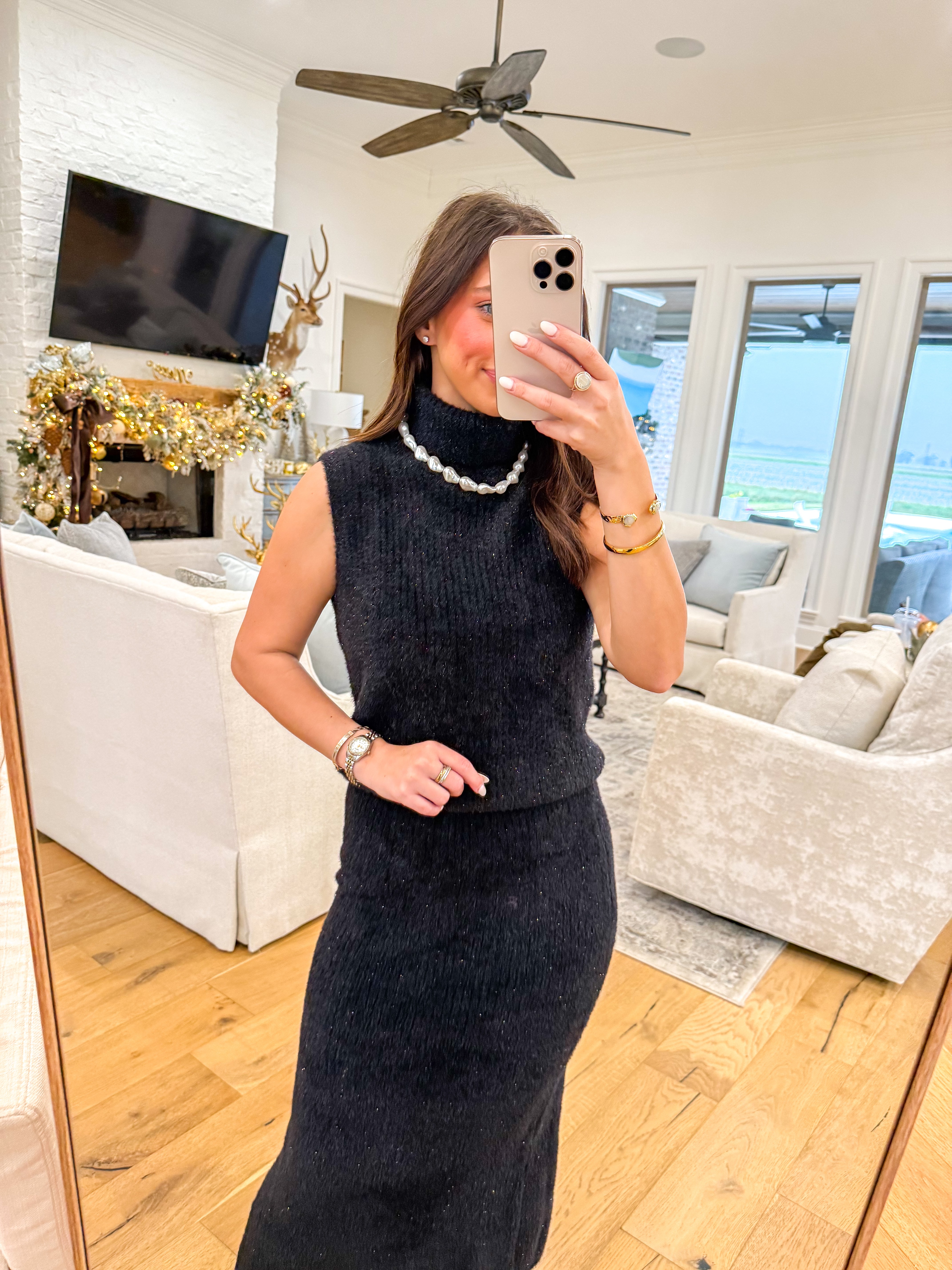 Indie Fuzzy Sweater Set