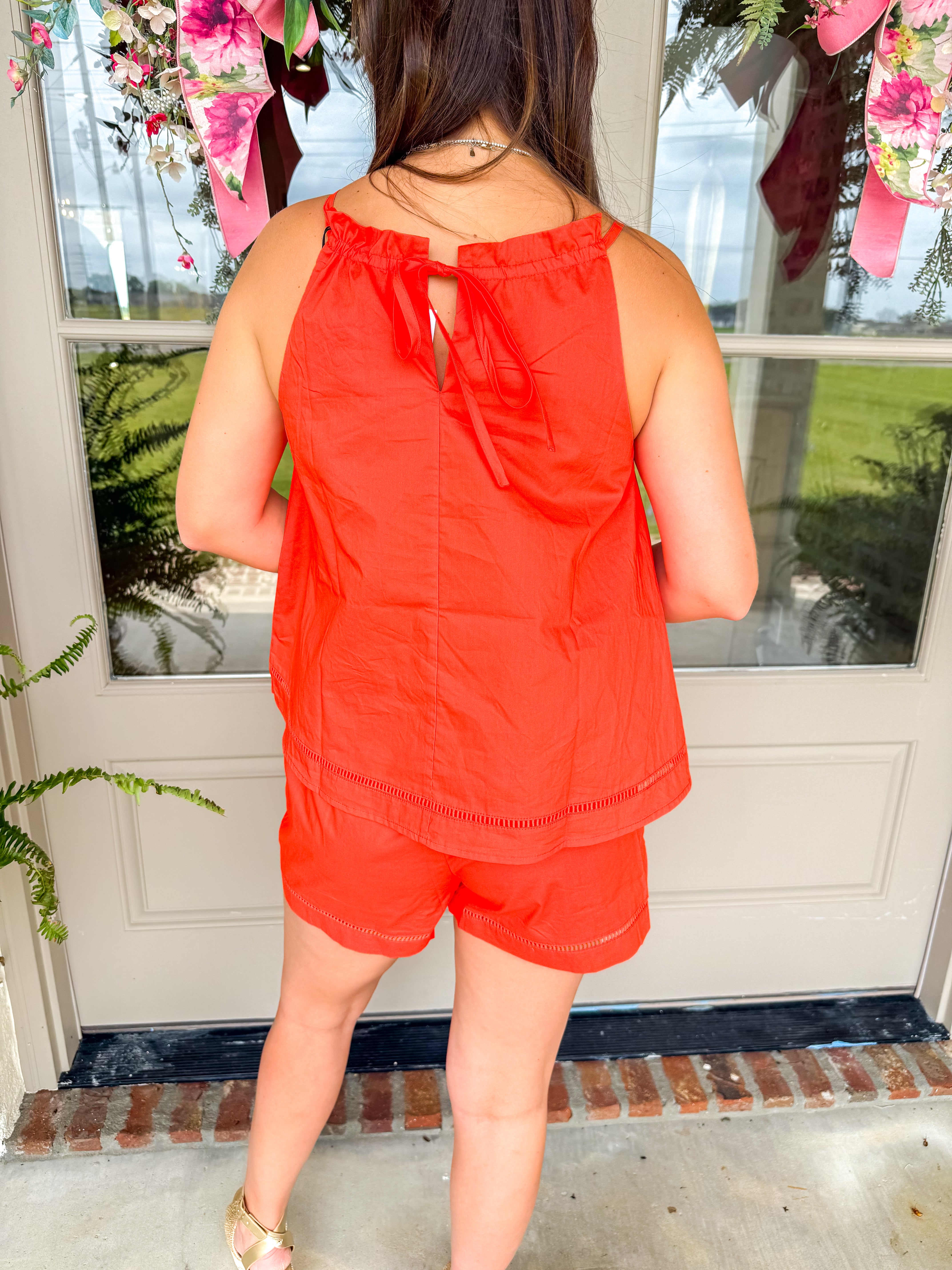 Reese Poplin Burnt Orange Set