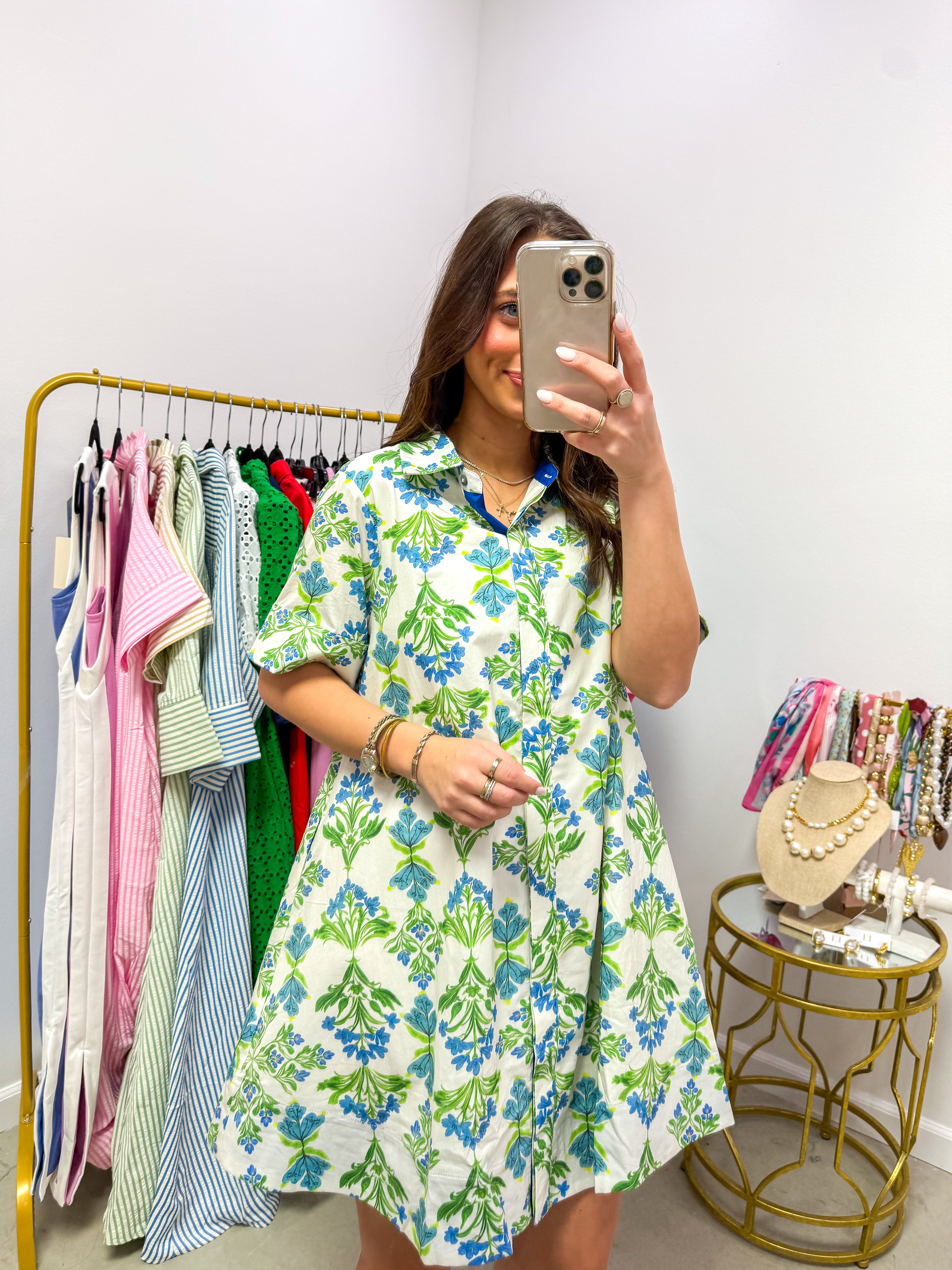 Isla Green & Blue Floral Mini