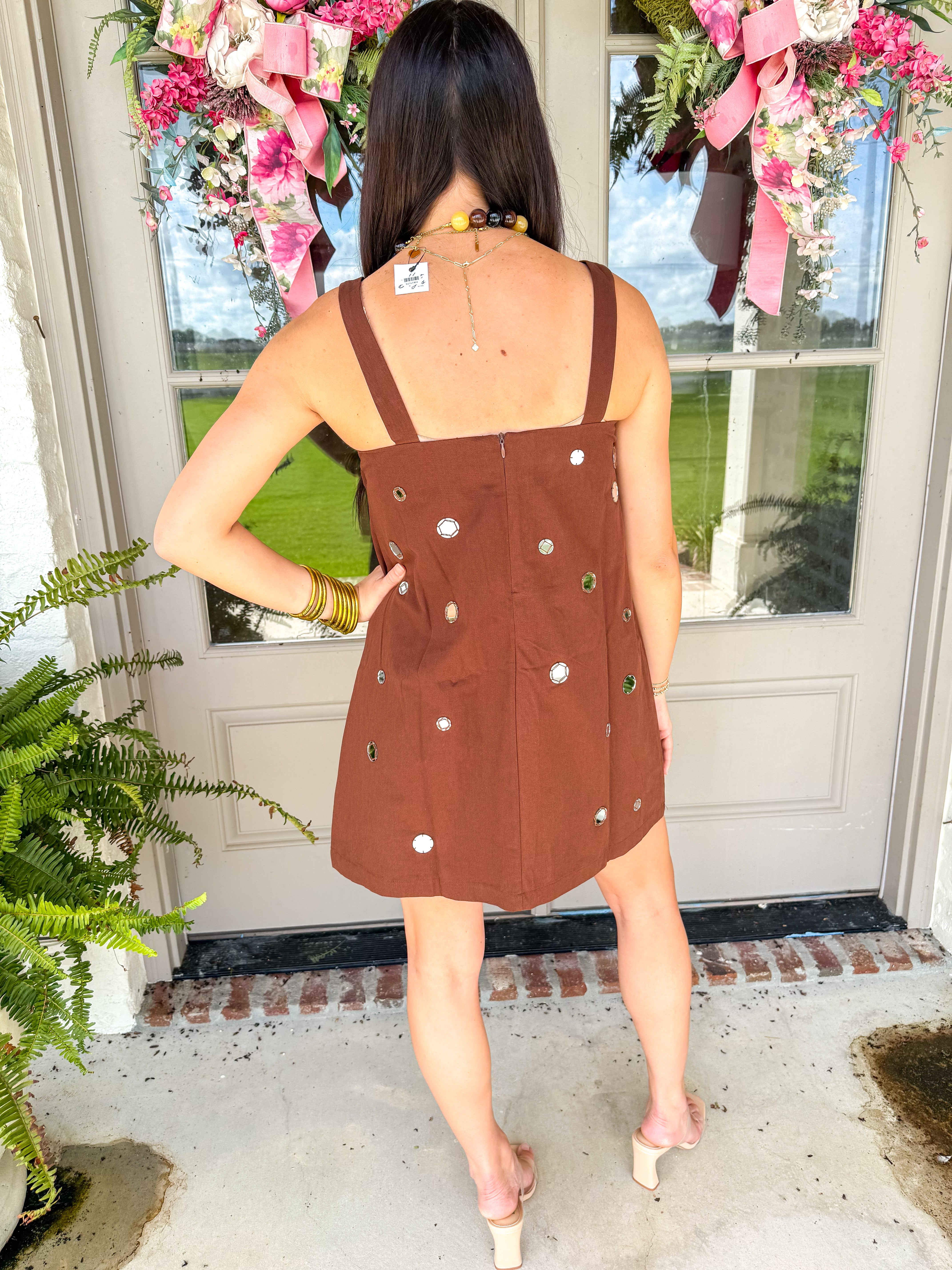 Mirror Mirror Mini Dress Brown