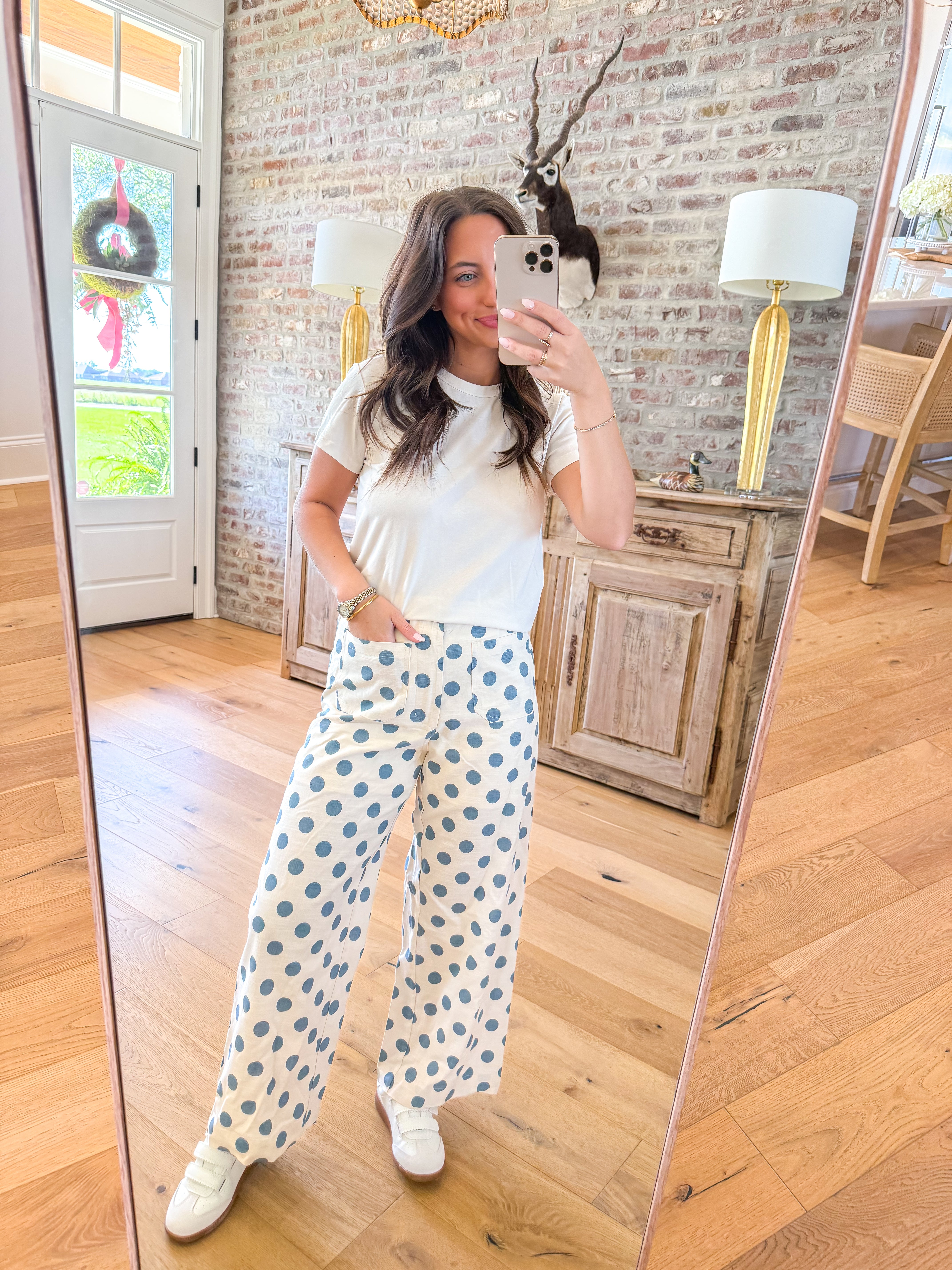 Brunch Date Blue Dot Pants