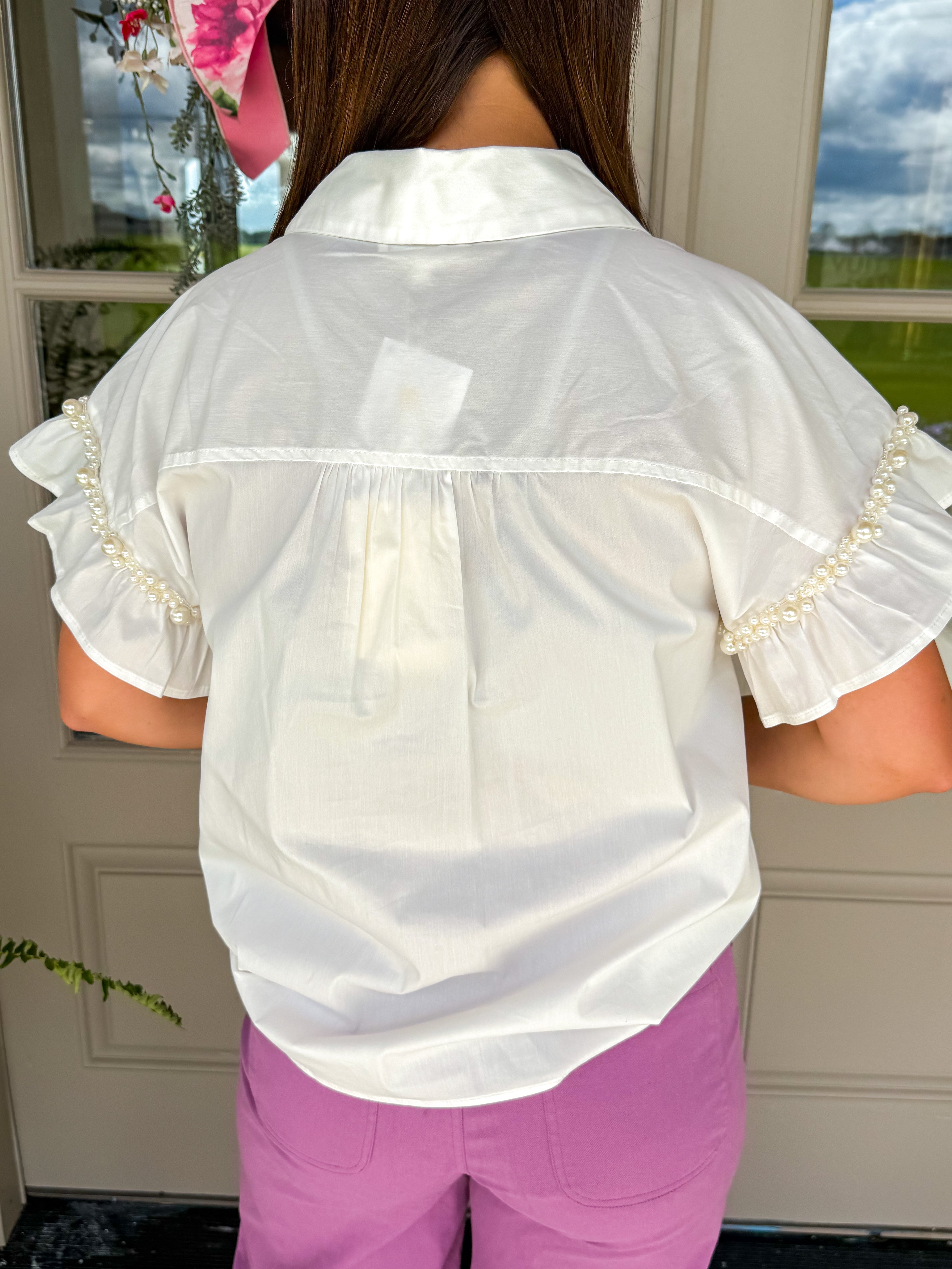 Pearl & Grace Button-Down Top