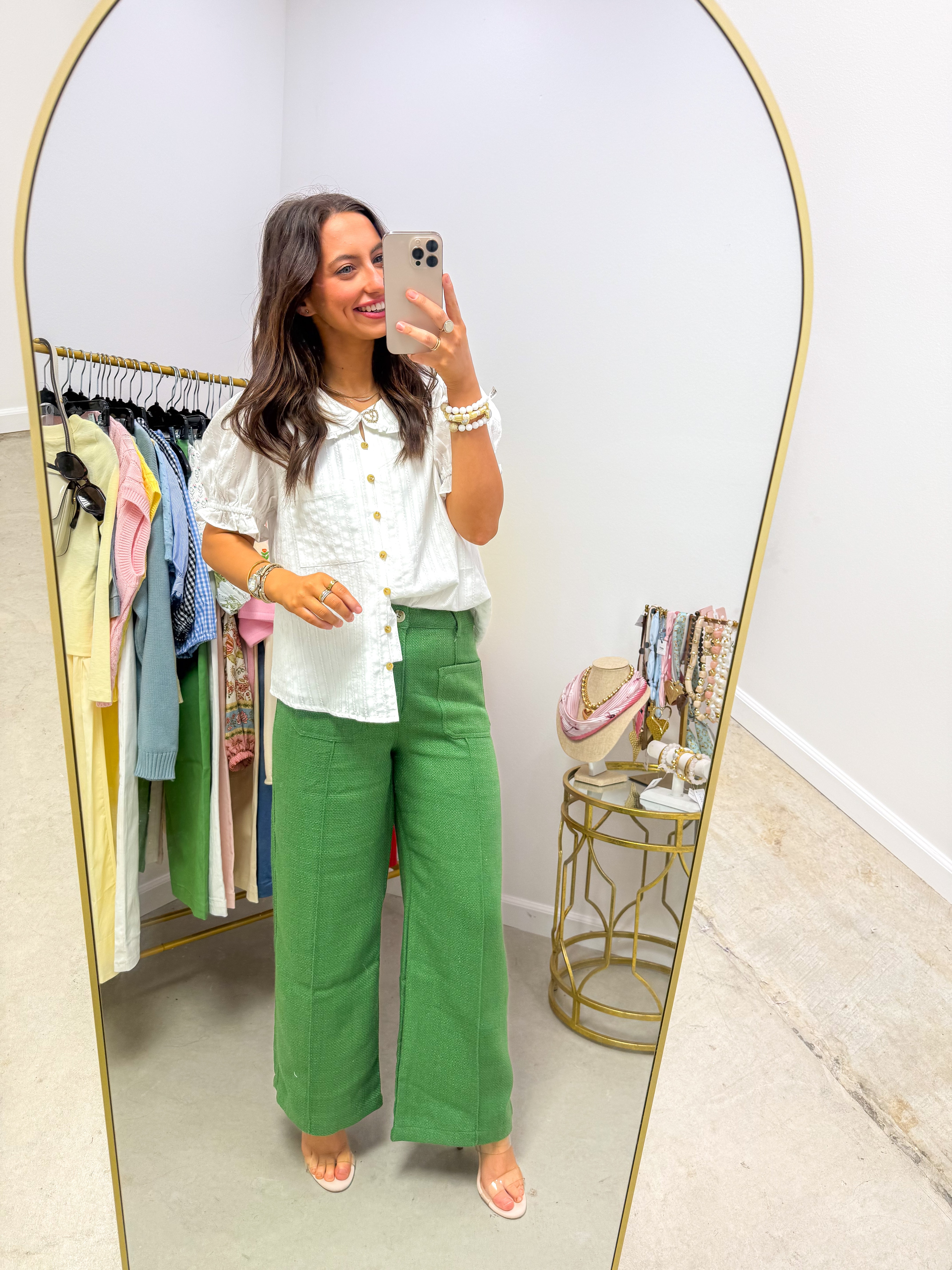 Caroline Anne Fern Tweed Pants