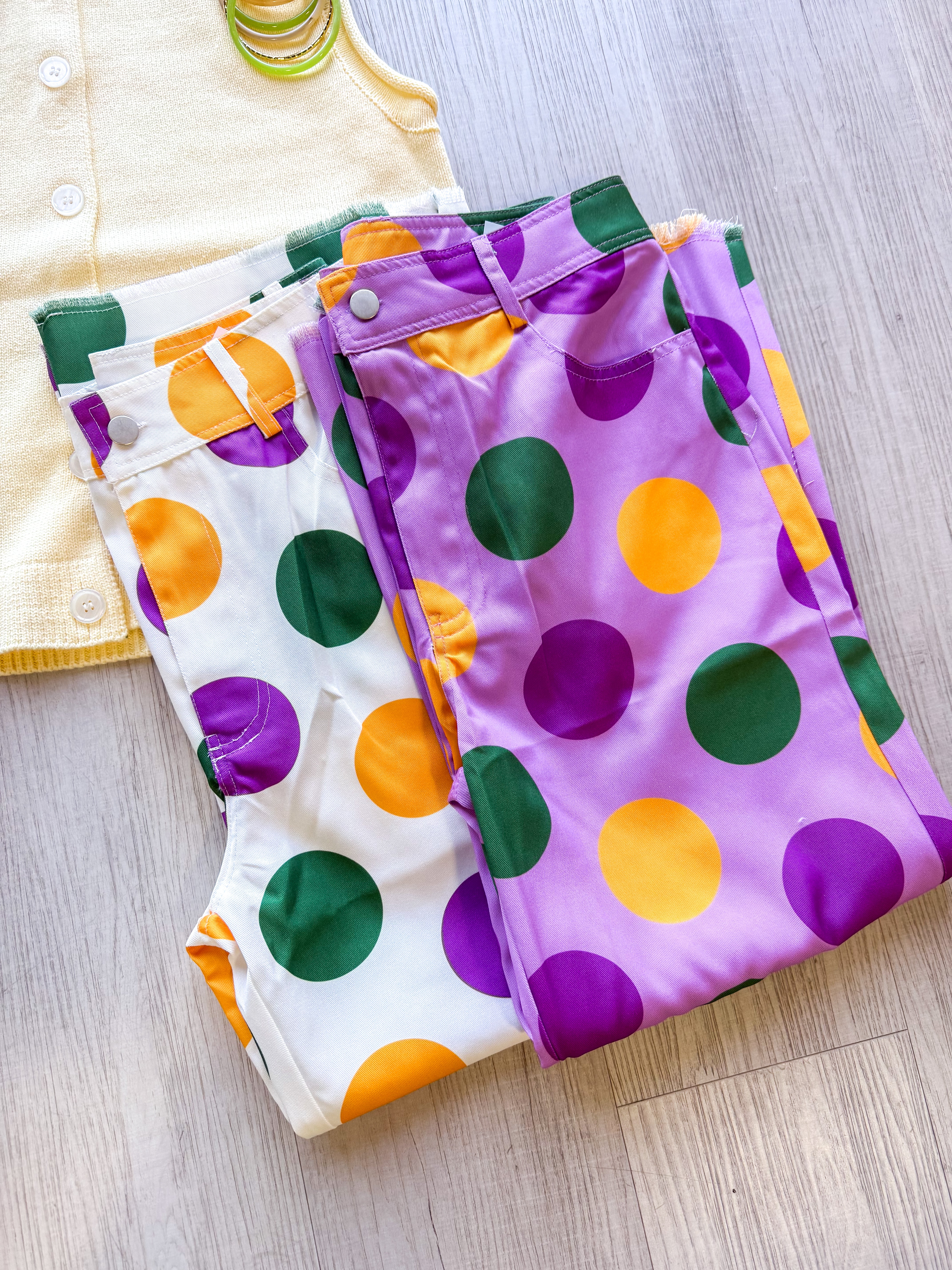 Ivory Polka Dot MG Pant