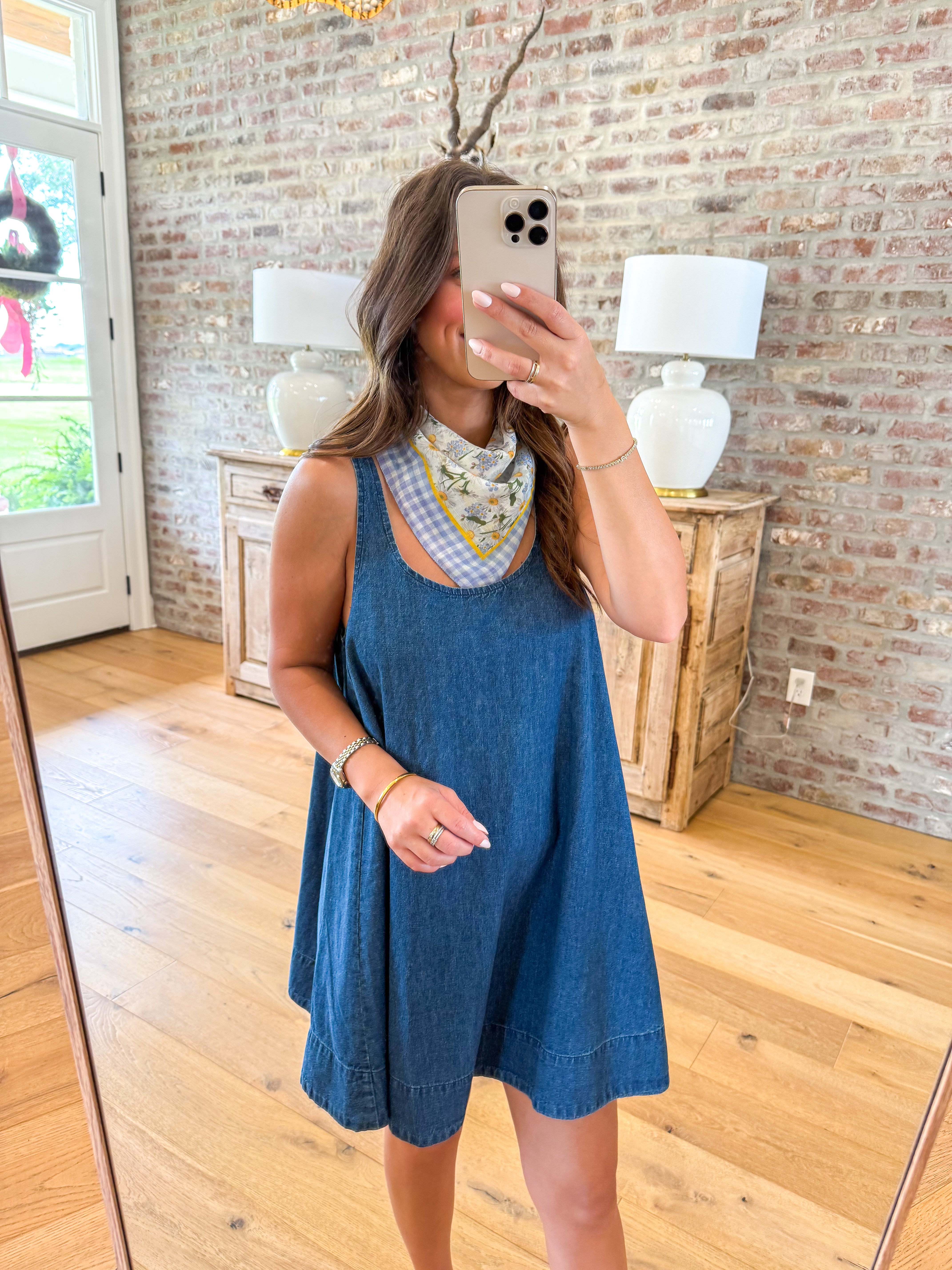 Luci Denim Swing Mini Dress