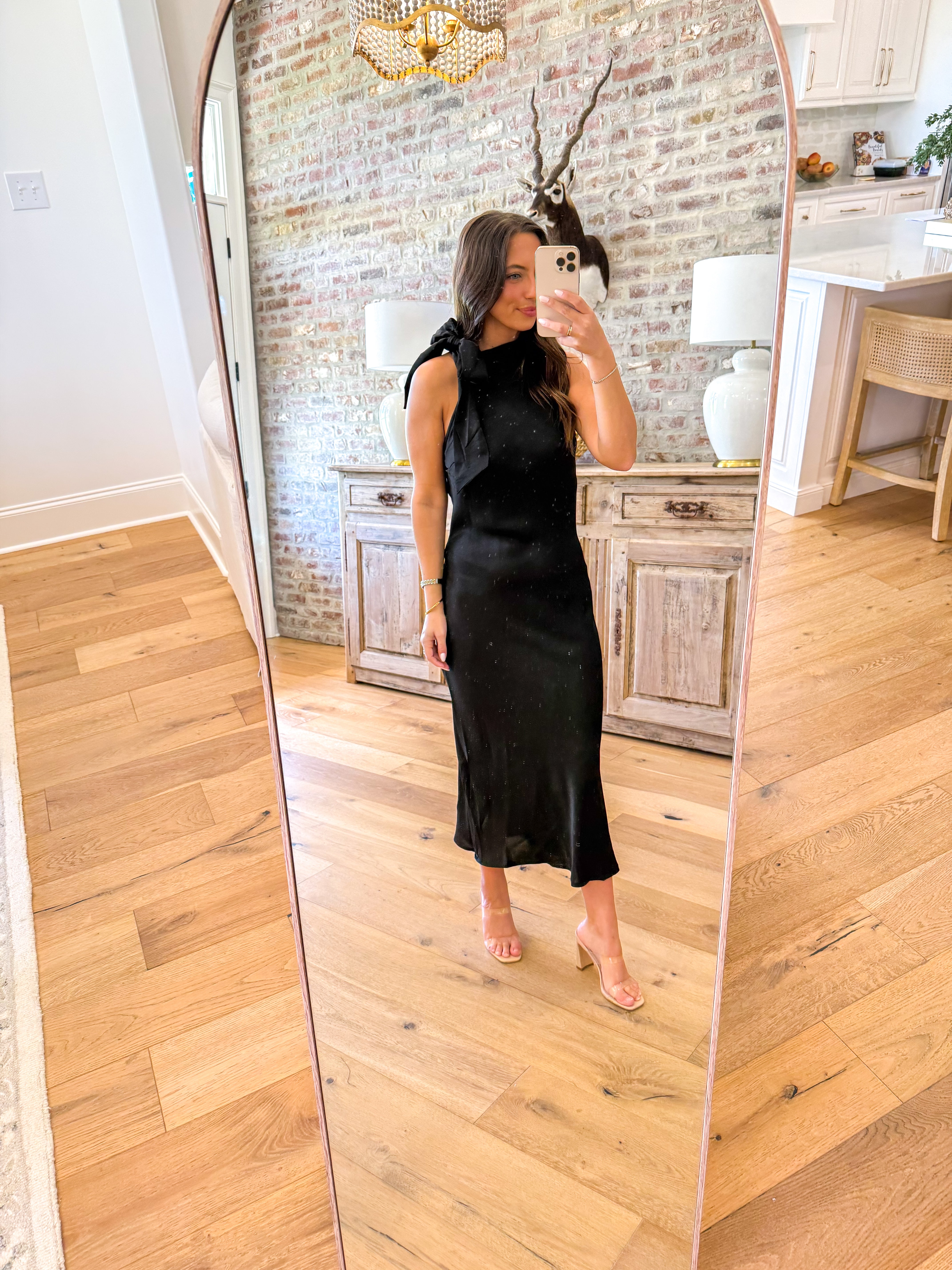 The Midnight Halter Midi