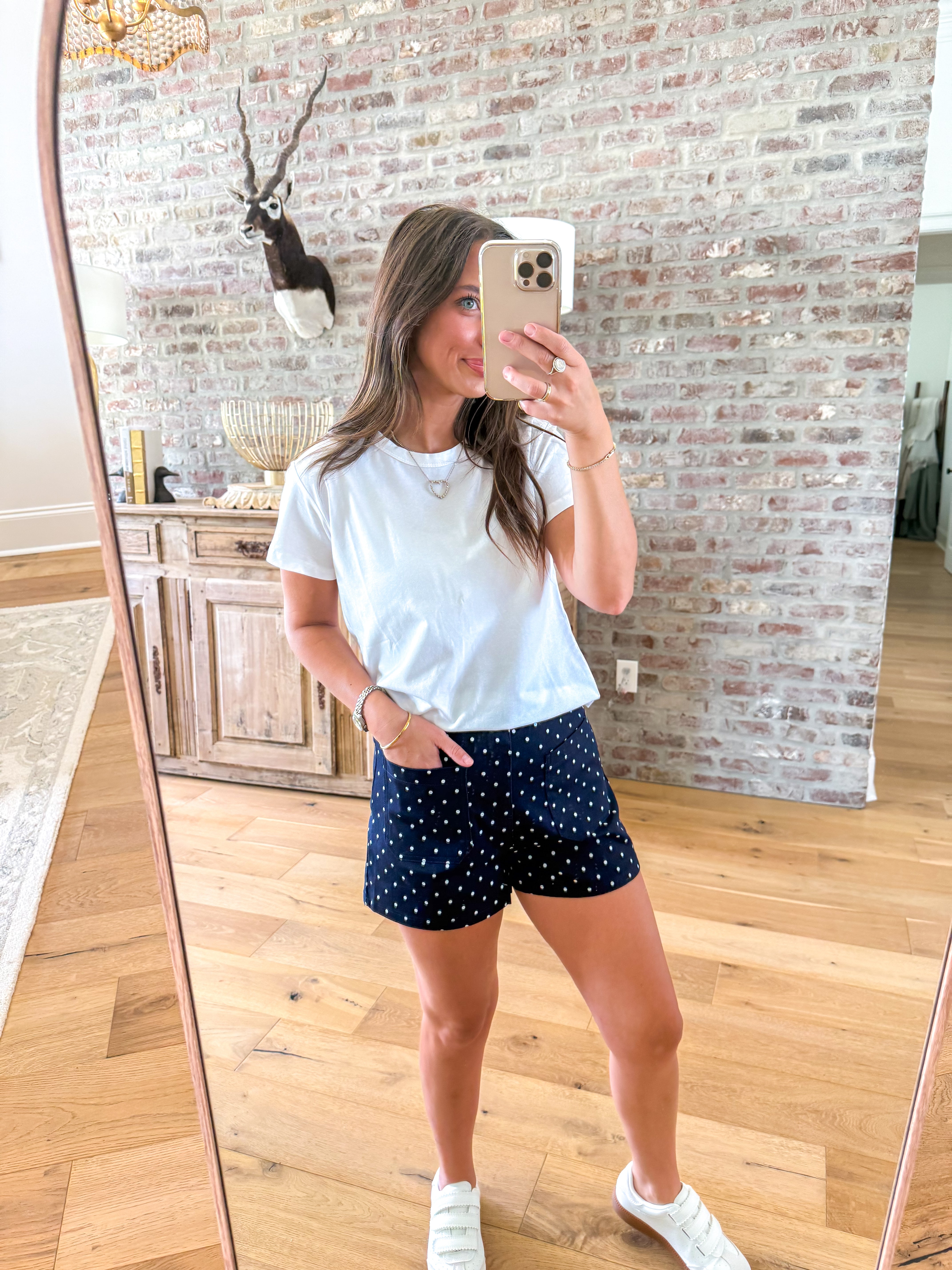 Dotty Days Navy Shorts