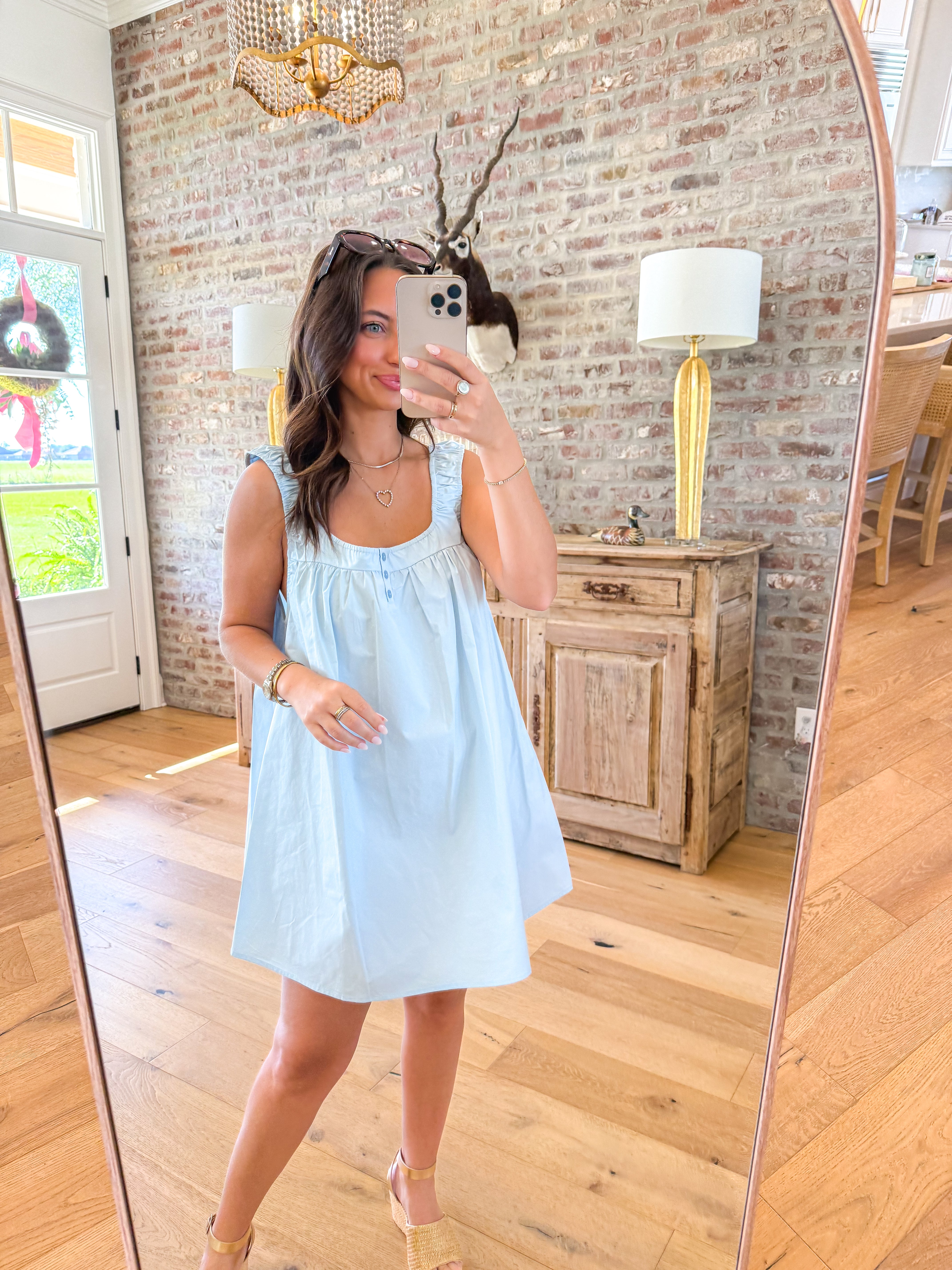 Finn Swing Mini Dress Blue