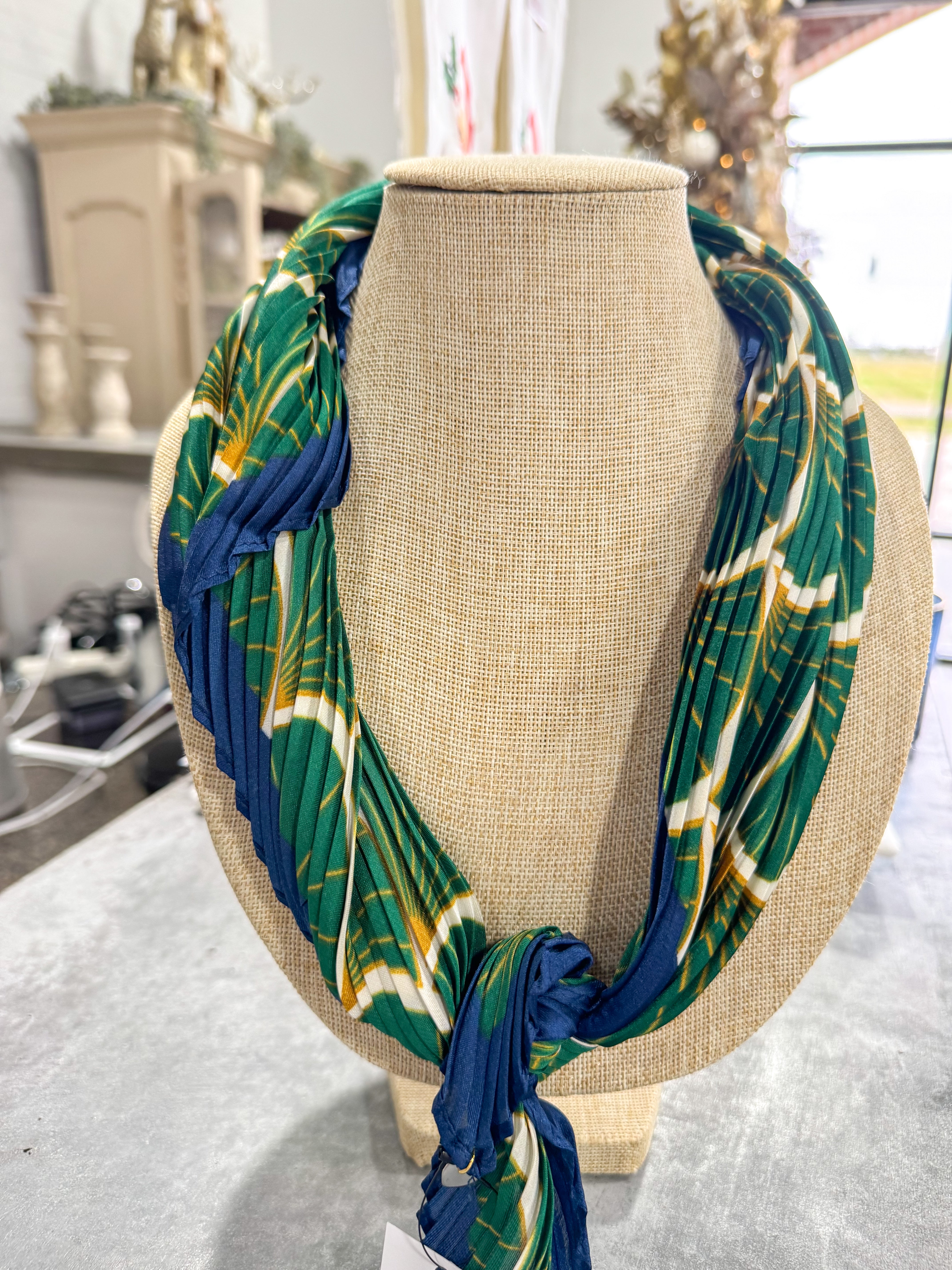 Green/Navy Scarf