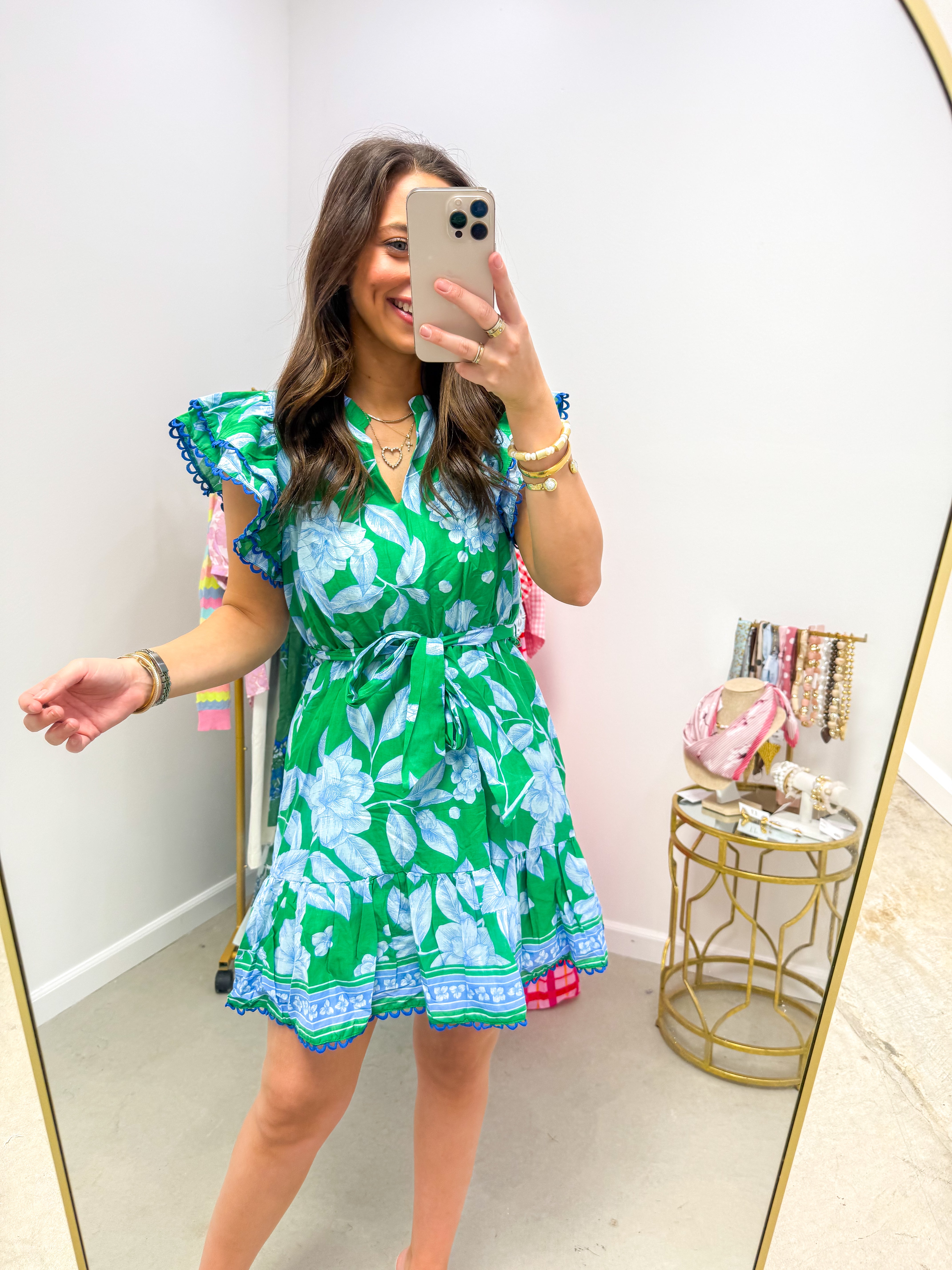 Verbena Floral Eriny Ruffle Mini