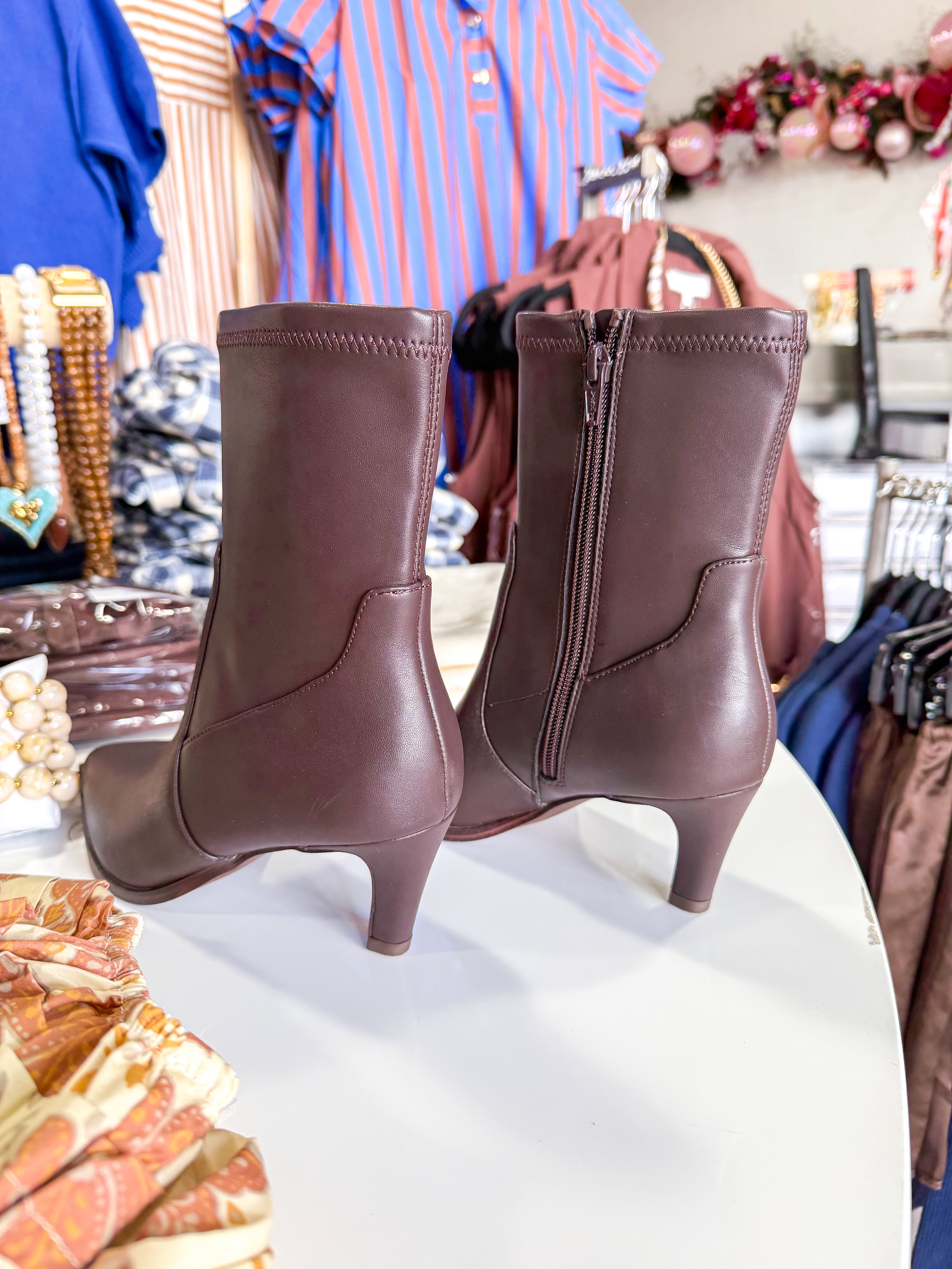 Hearda Brown Smooth Boots