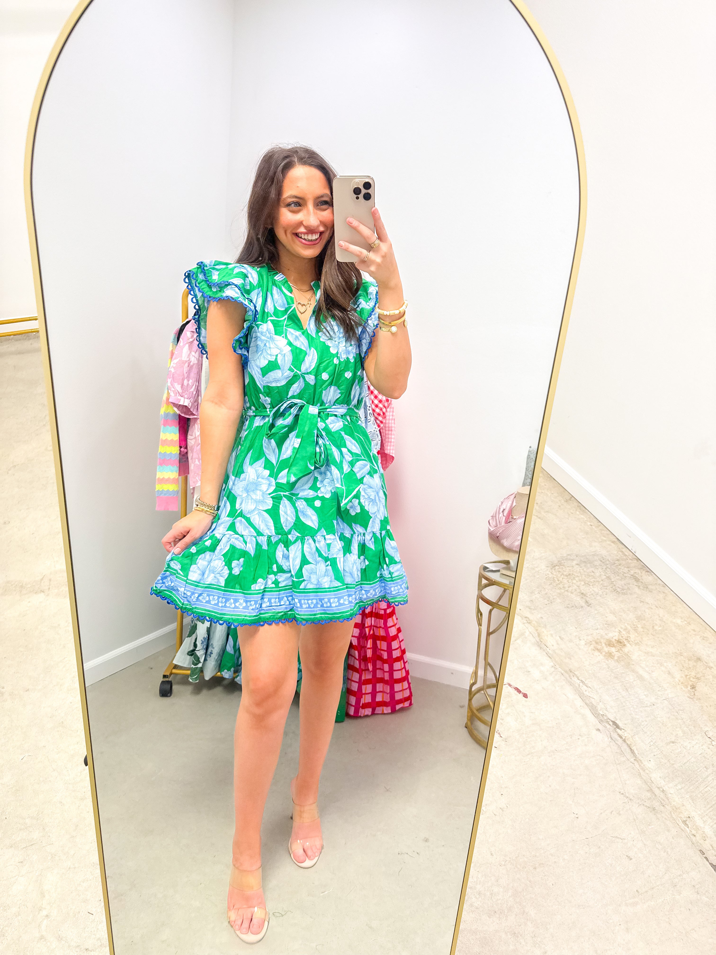 Verbena Floral Eriny Ruffle Mini