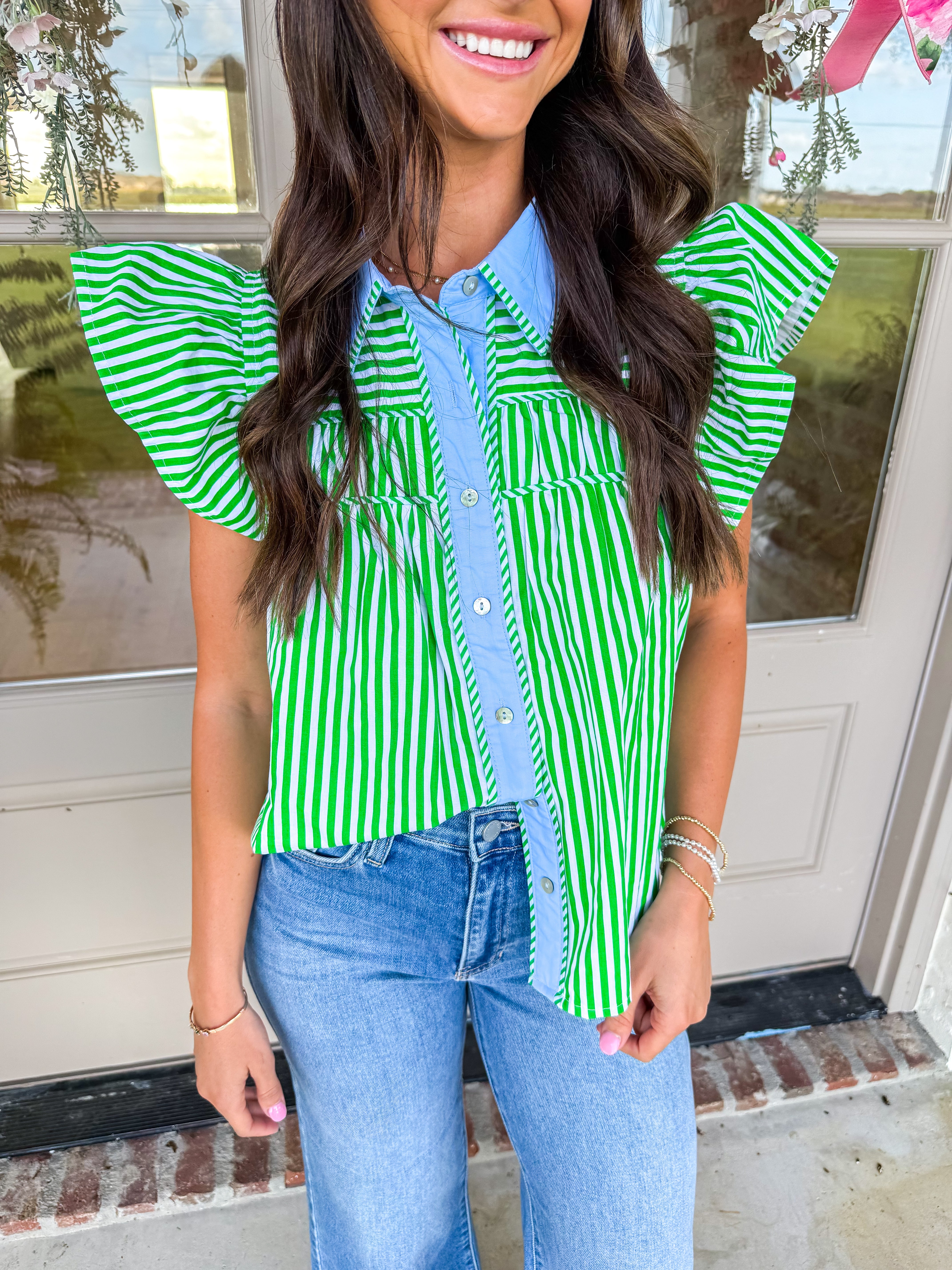 Meadow Stripe Top