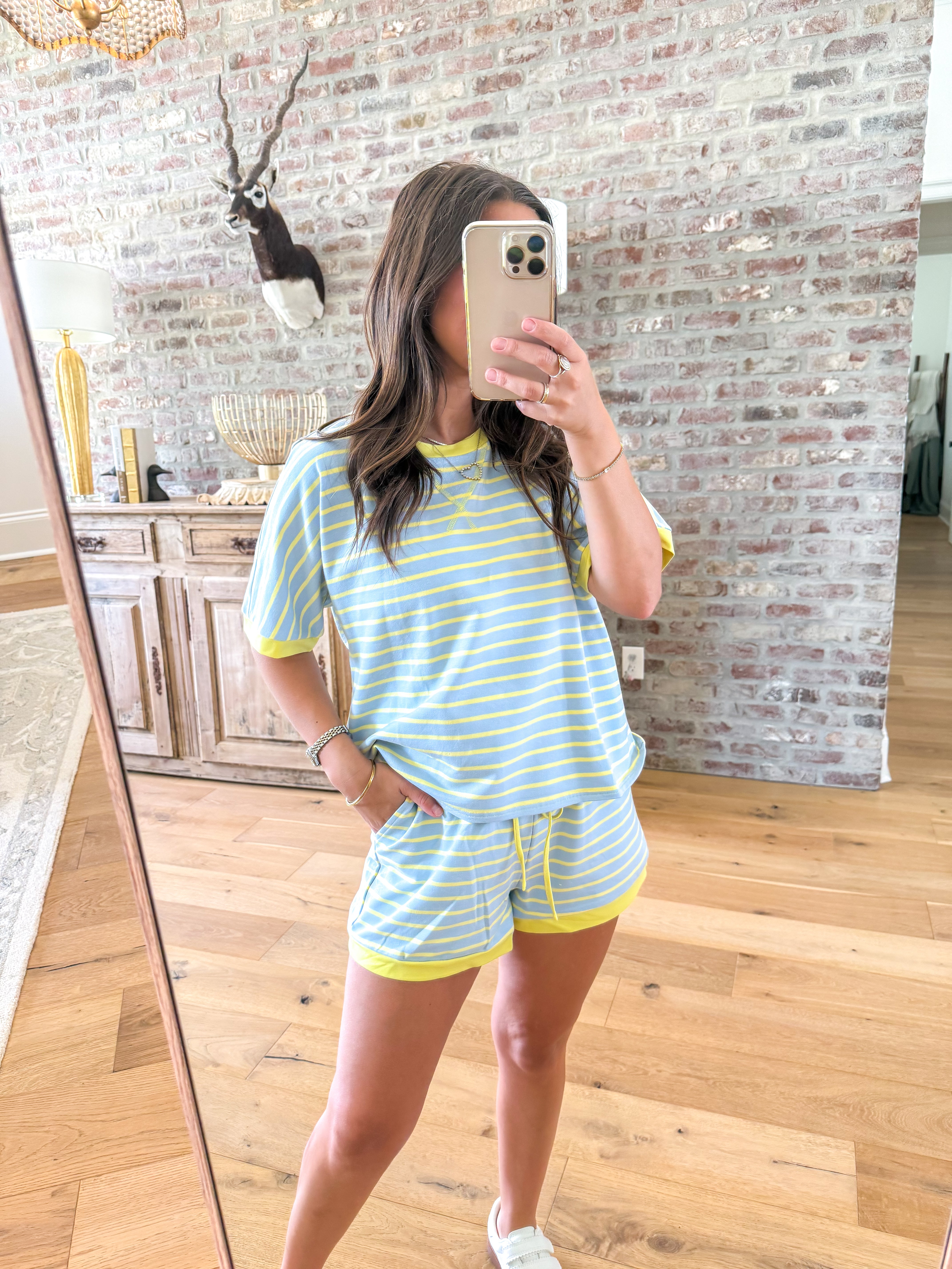 Sunny Stripe Lounge Set