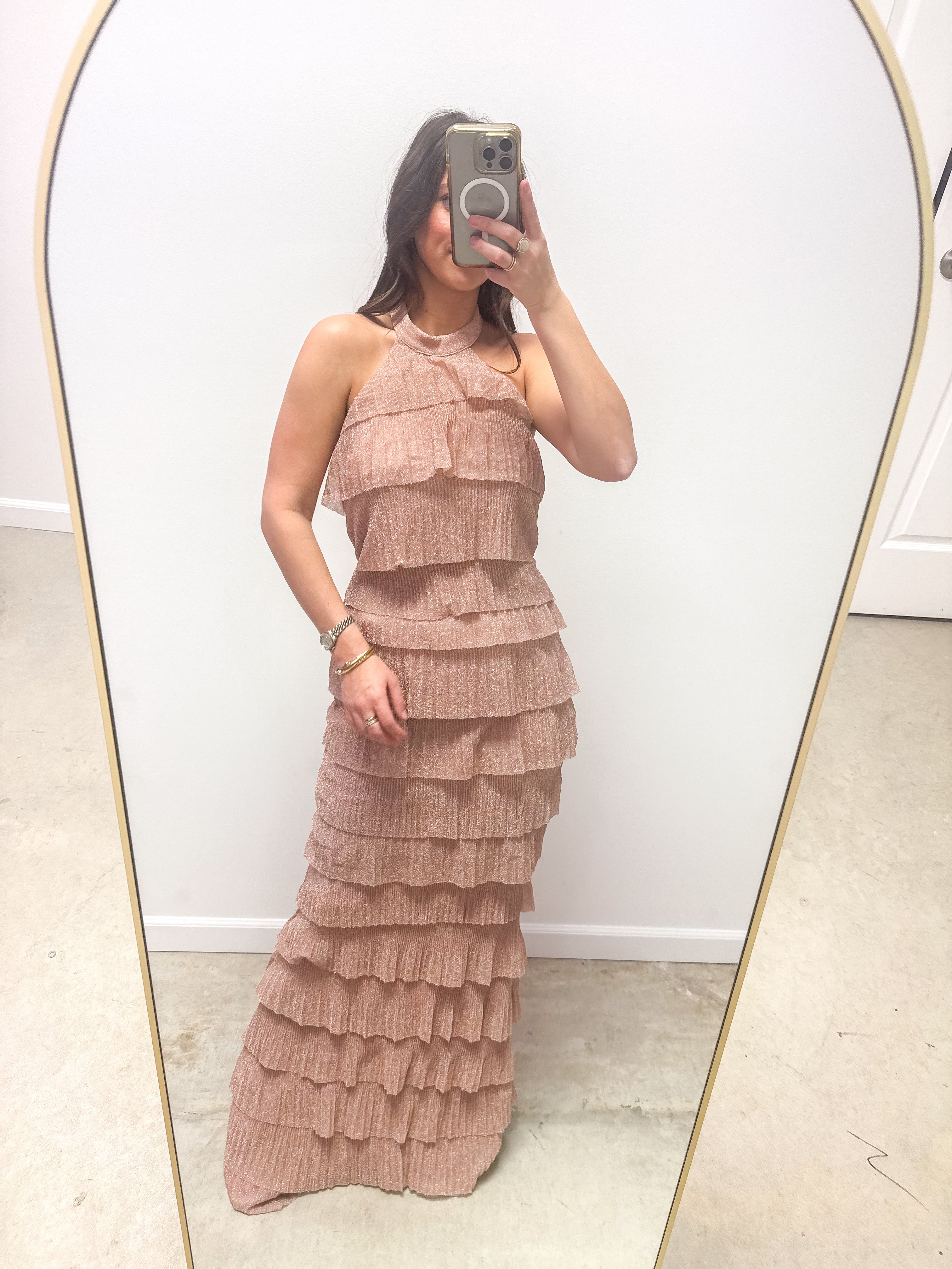 Gilded Krewe Champagne Ball Gown