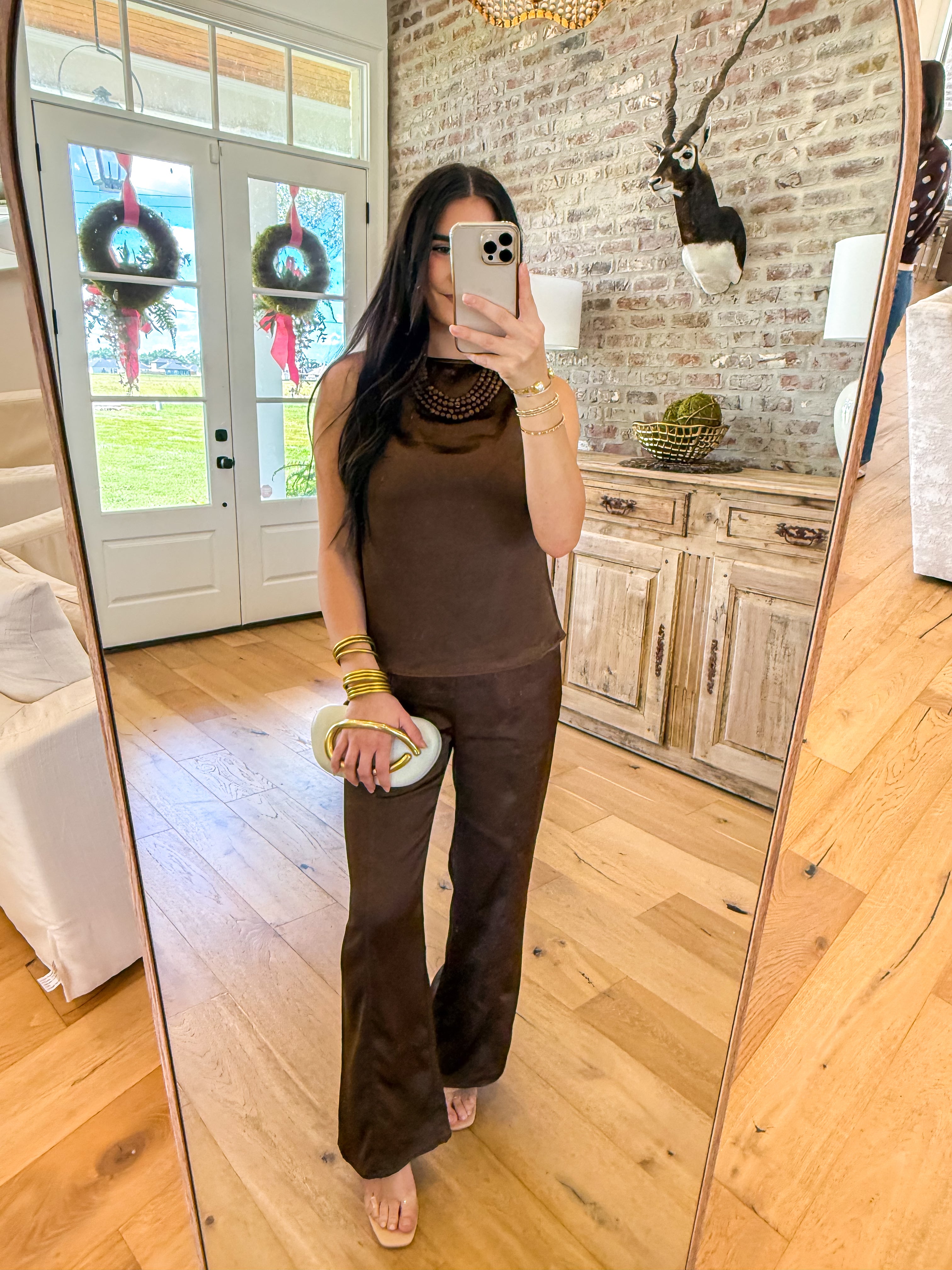 Dawn Satin Pull On Pants