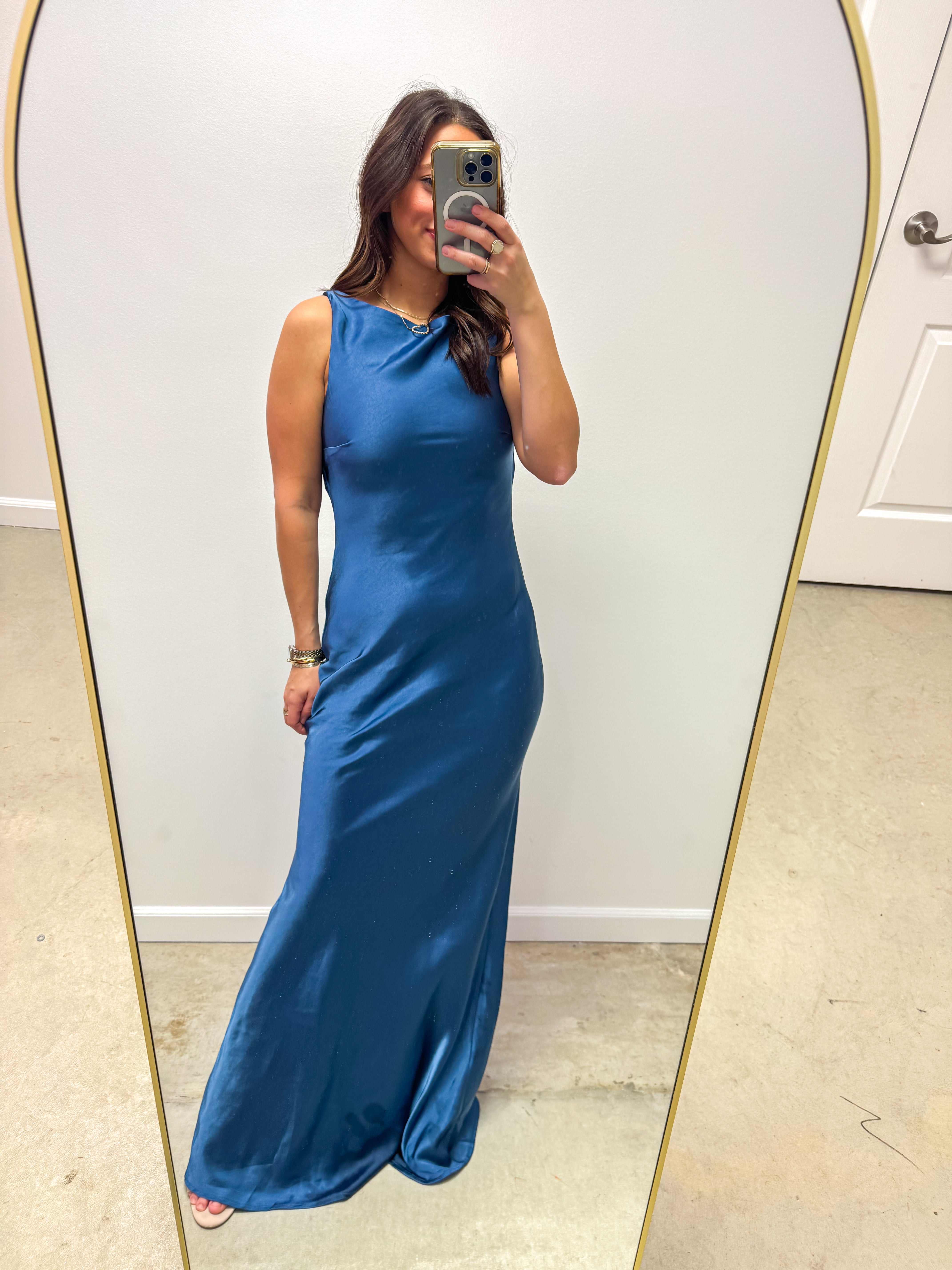 Camellia Court Smoky Blue Ballgown