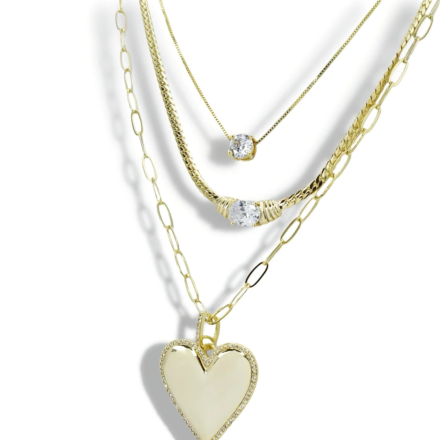 Crystalized Heart Necklace