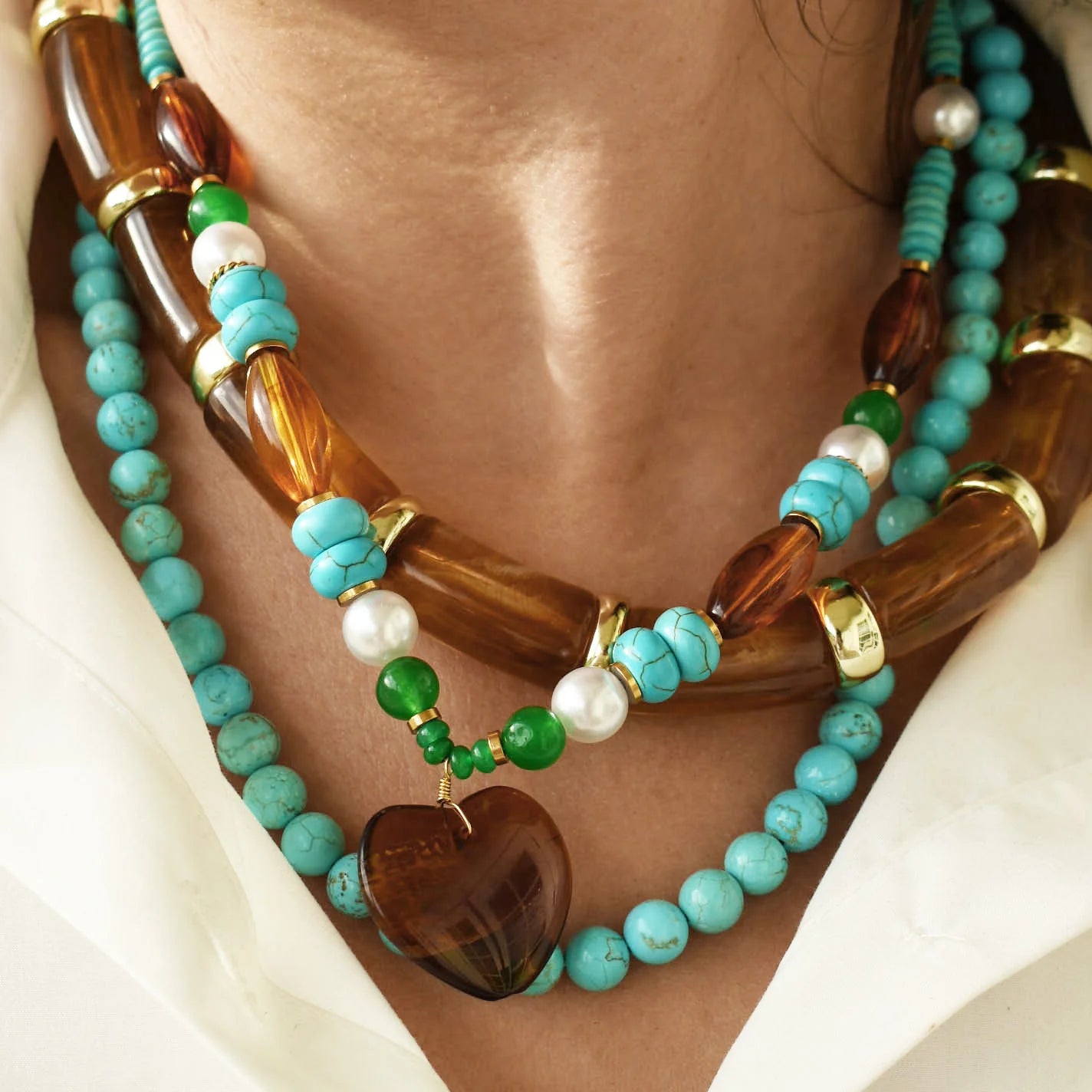 No Doubt About It Chunky Necklace - Brown