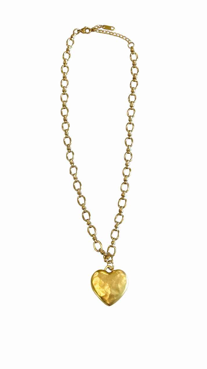 Small Vintage Heart Necklace