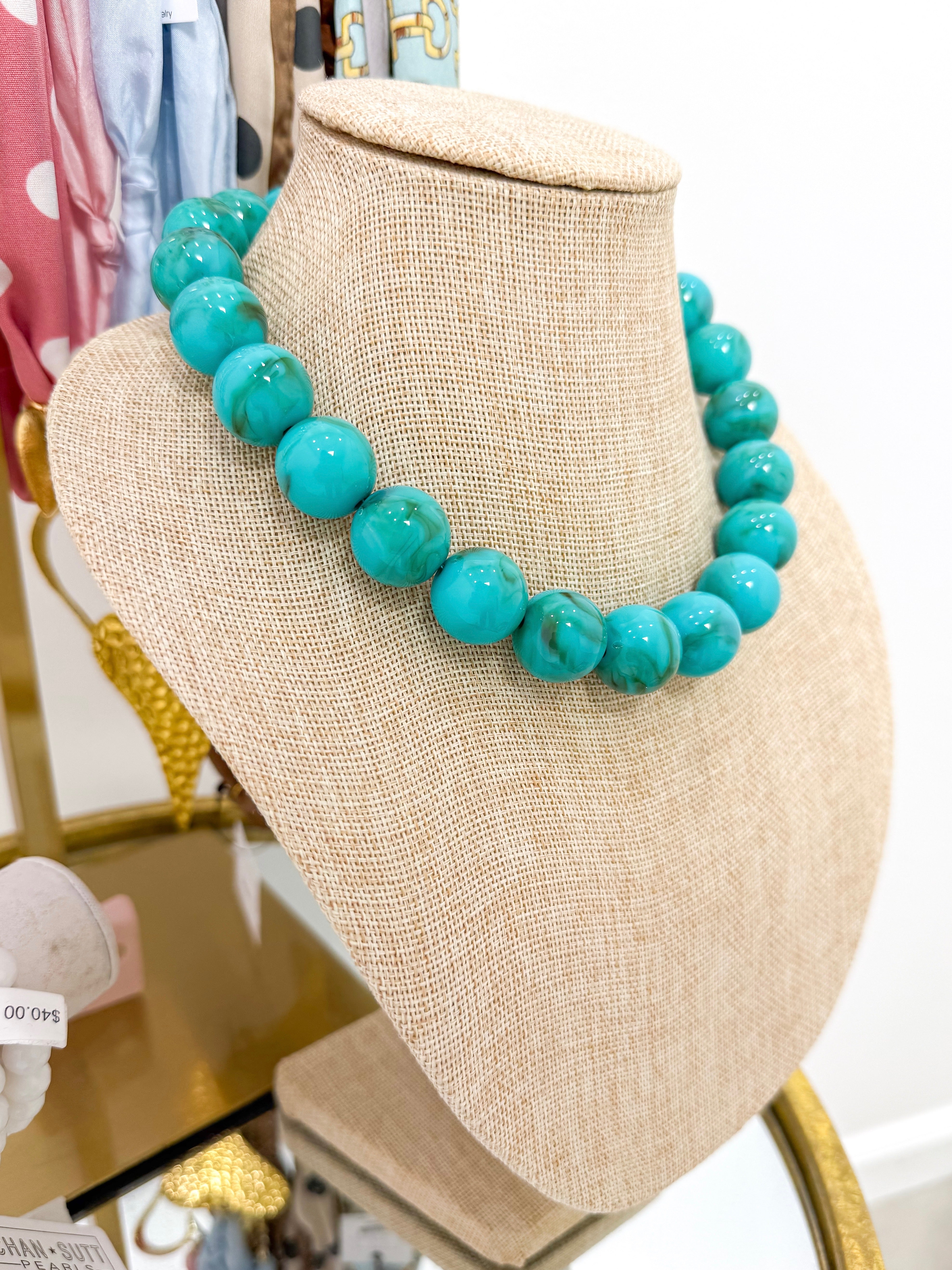 Turquoise Bead Necklace