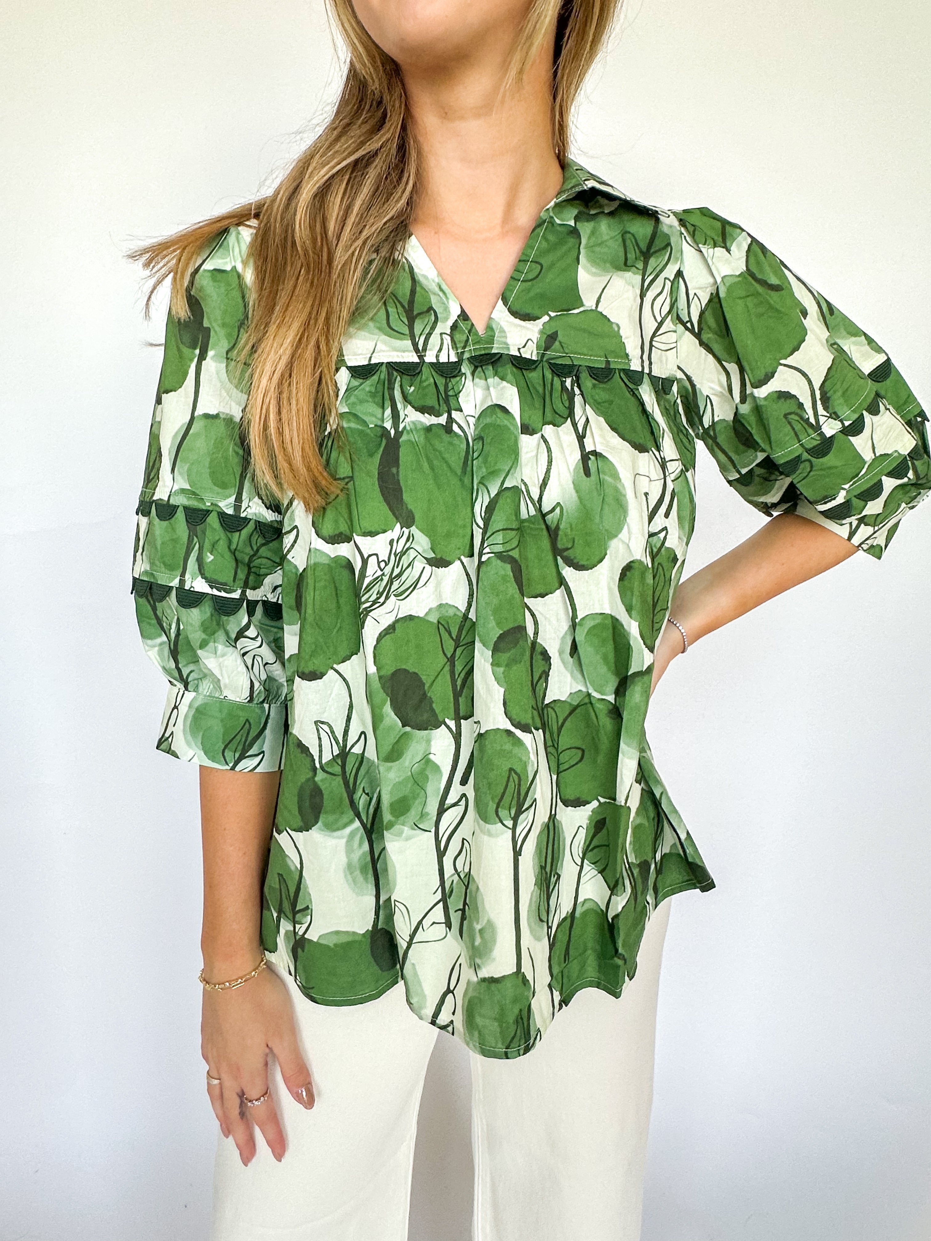 Elegant Pine Blouse