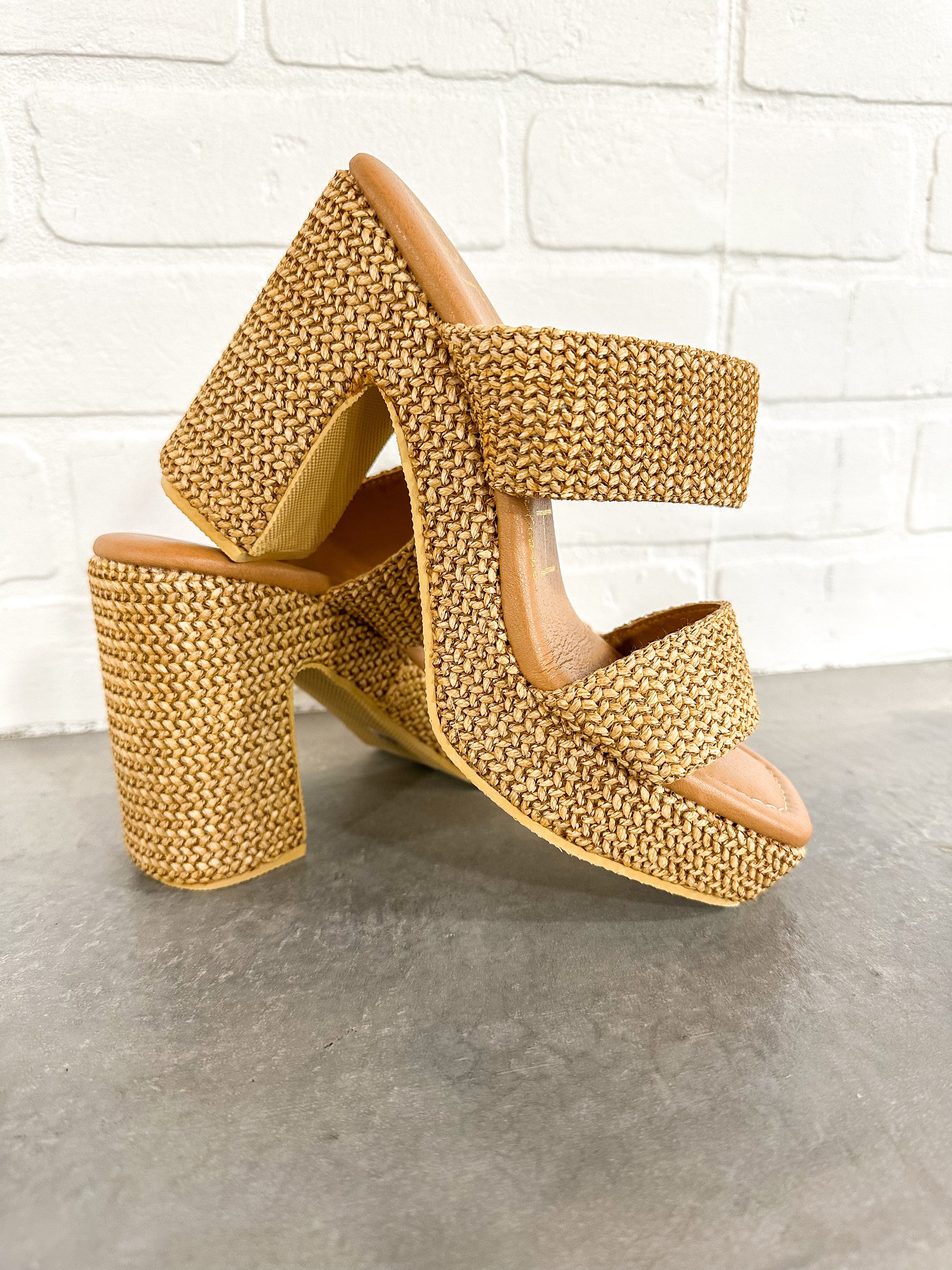 Gem Platform Heel Camel