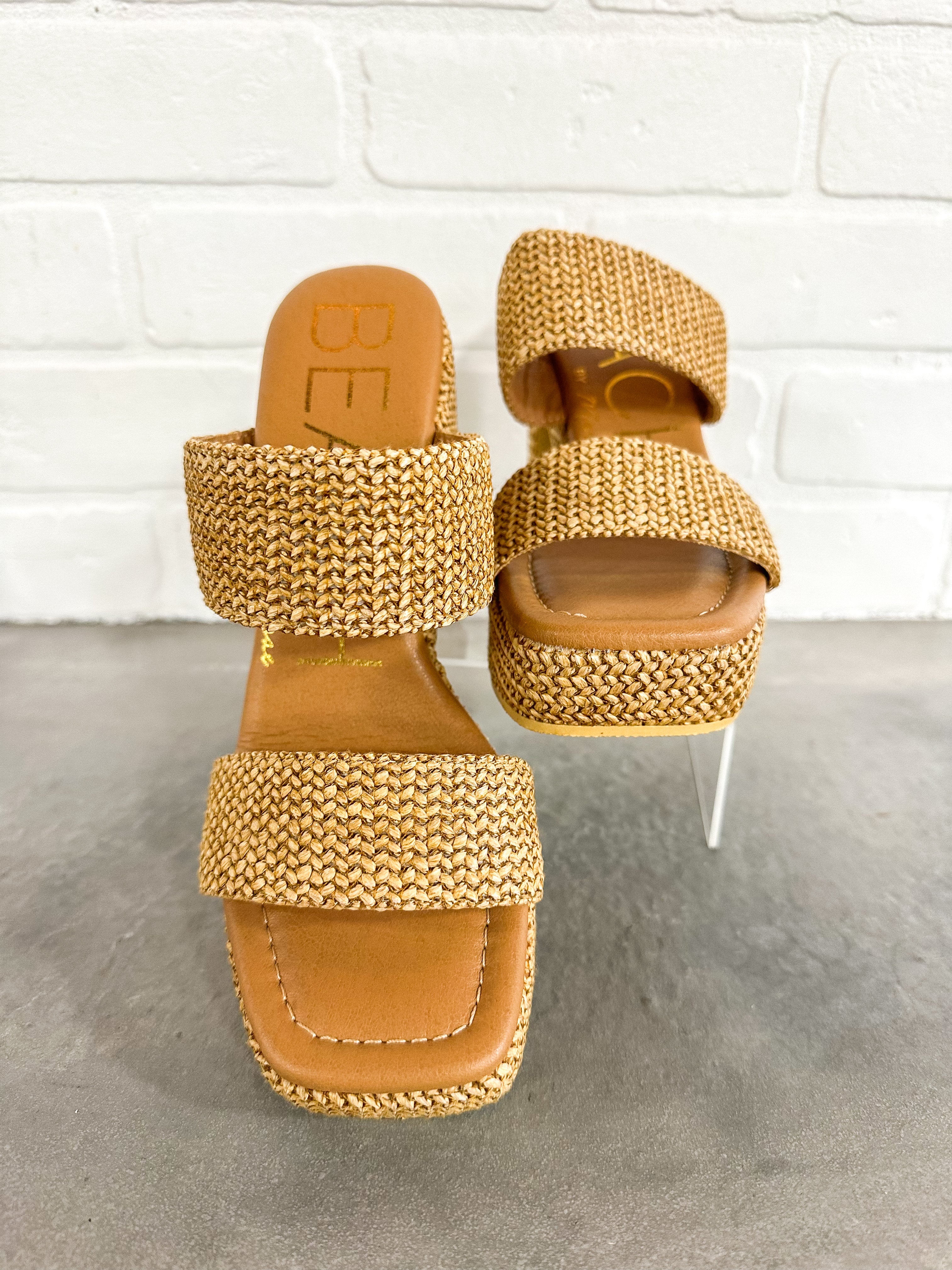 Gem Platform Heel Camel