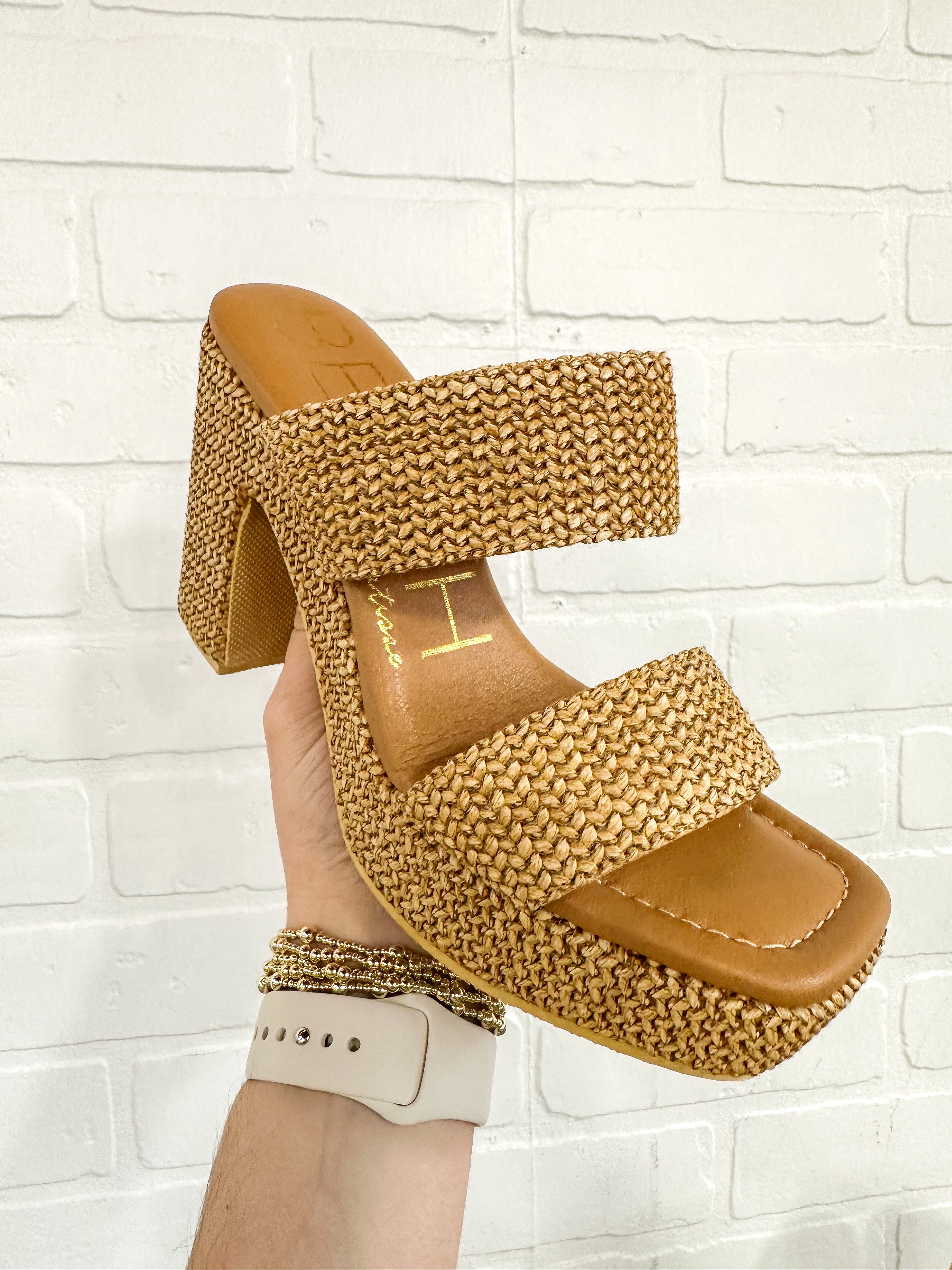 Gem Platform Heel Camel