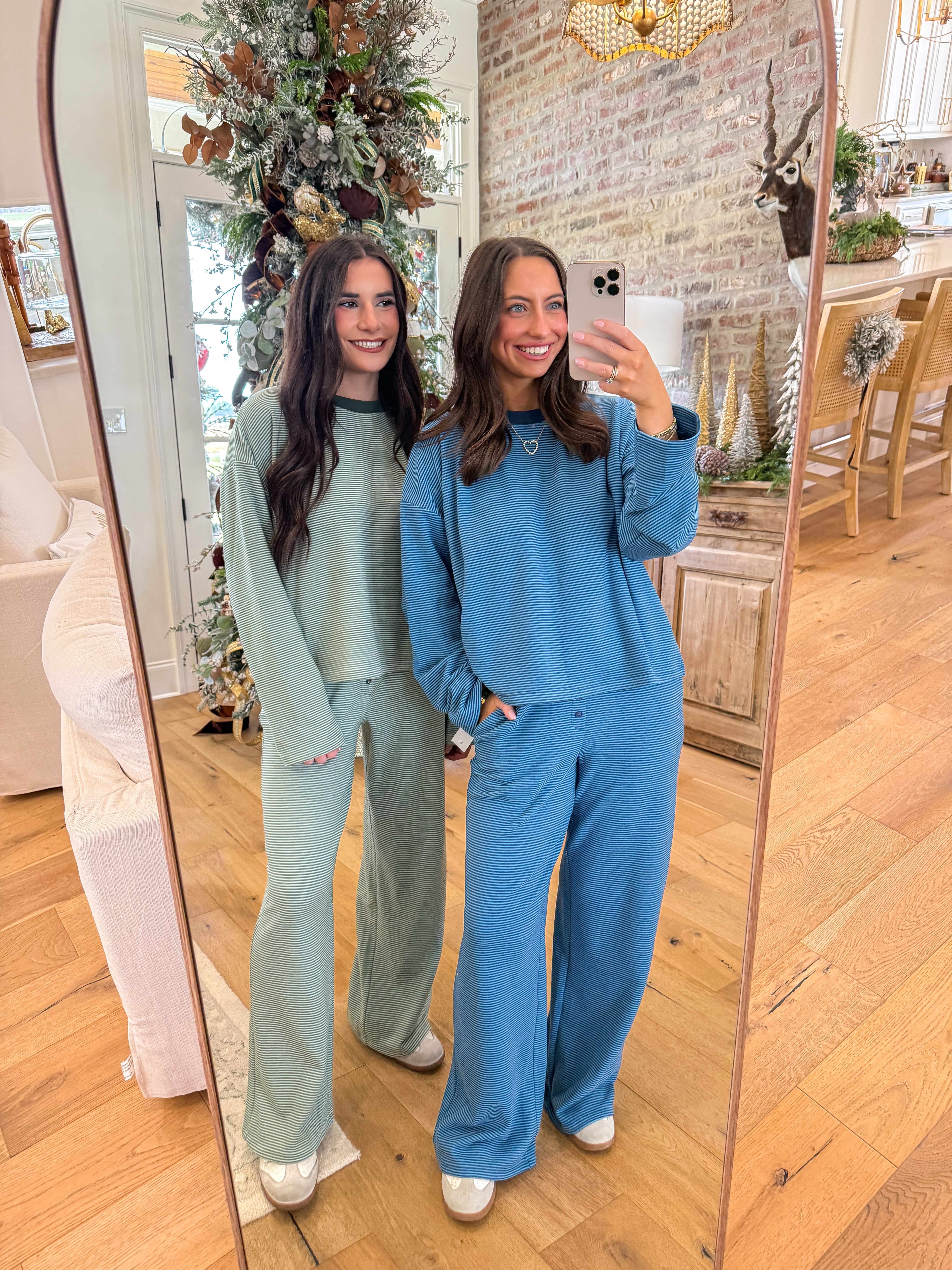 The Blue Easy Stripe Lounge Set