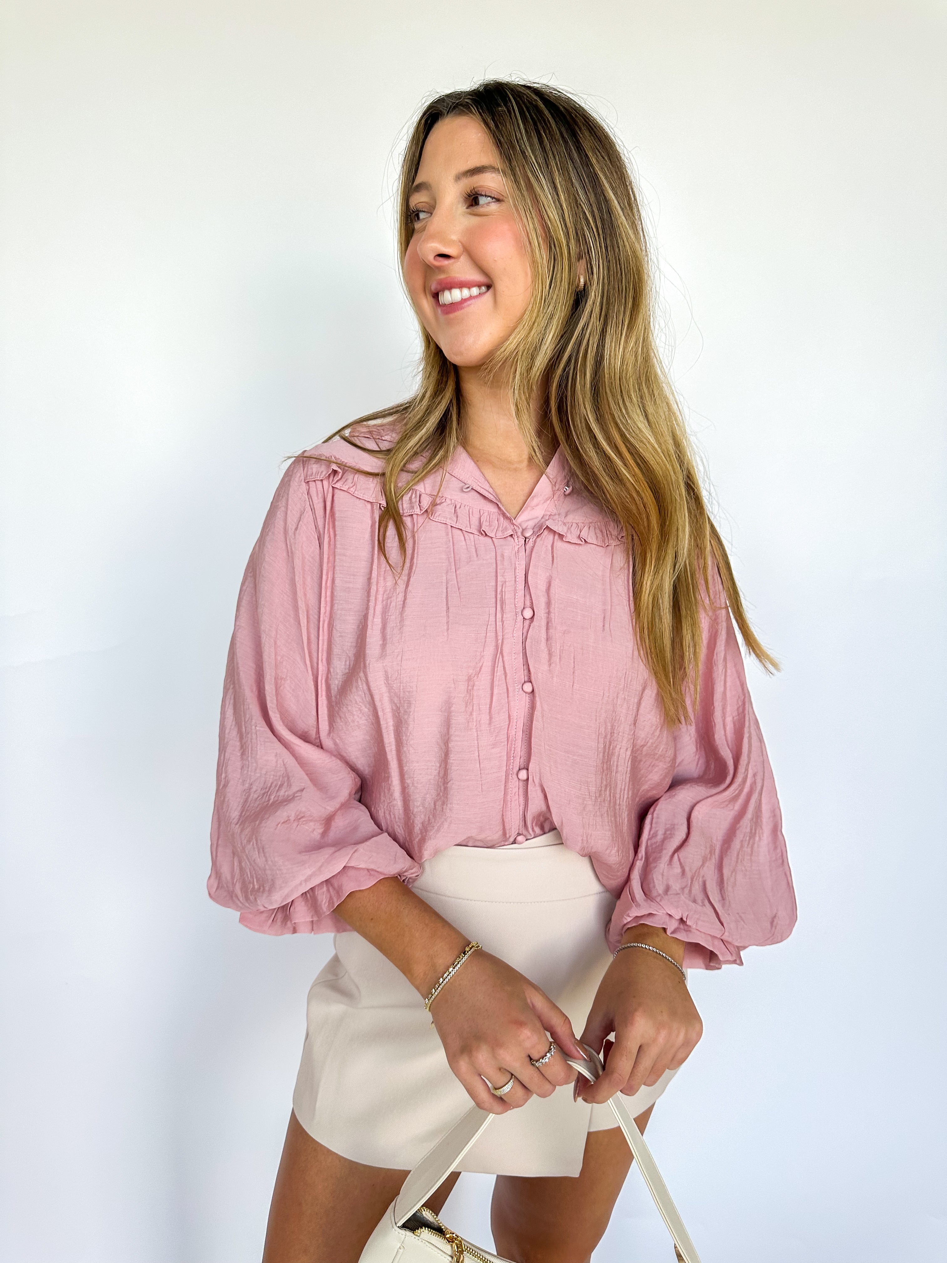 Calm Reflections Mauve Blouse