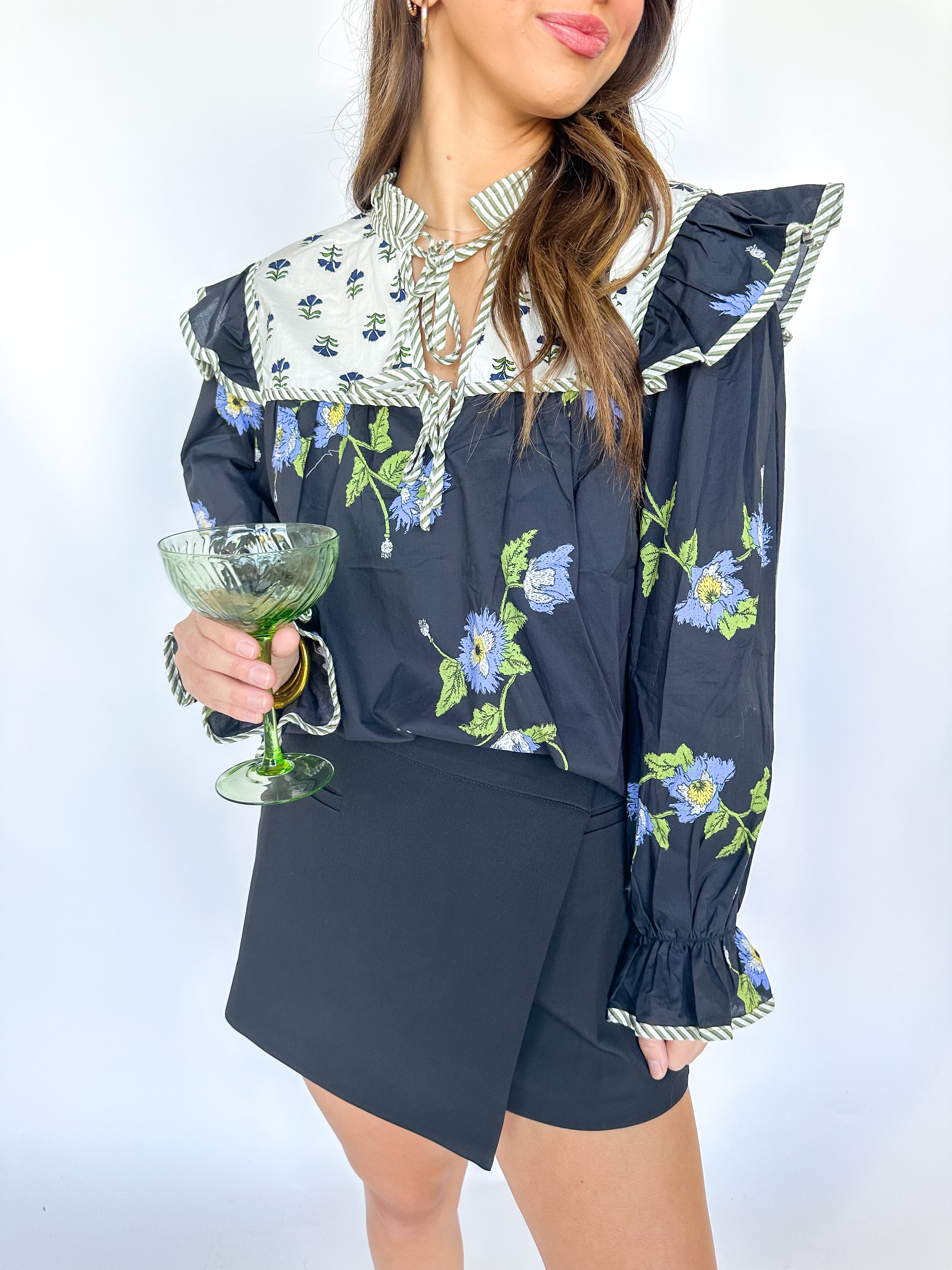 Moonstone Floral Blouse