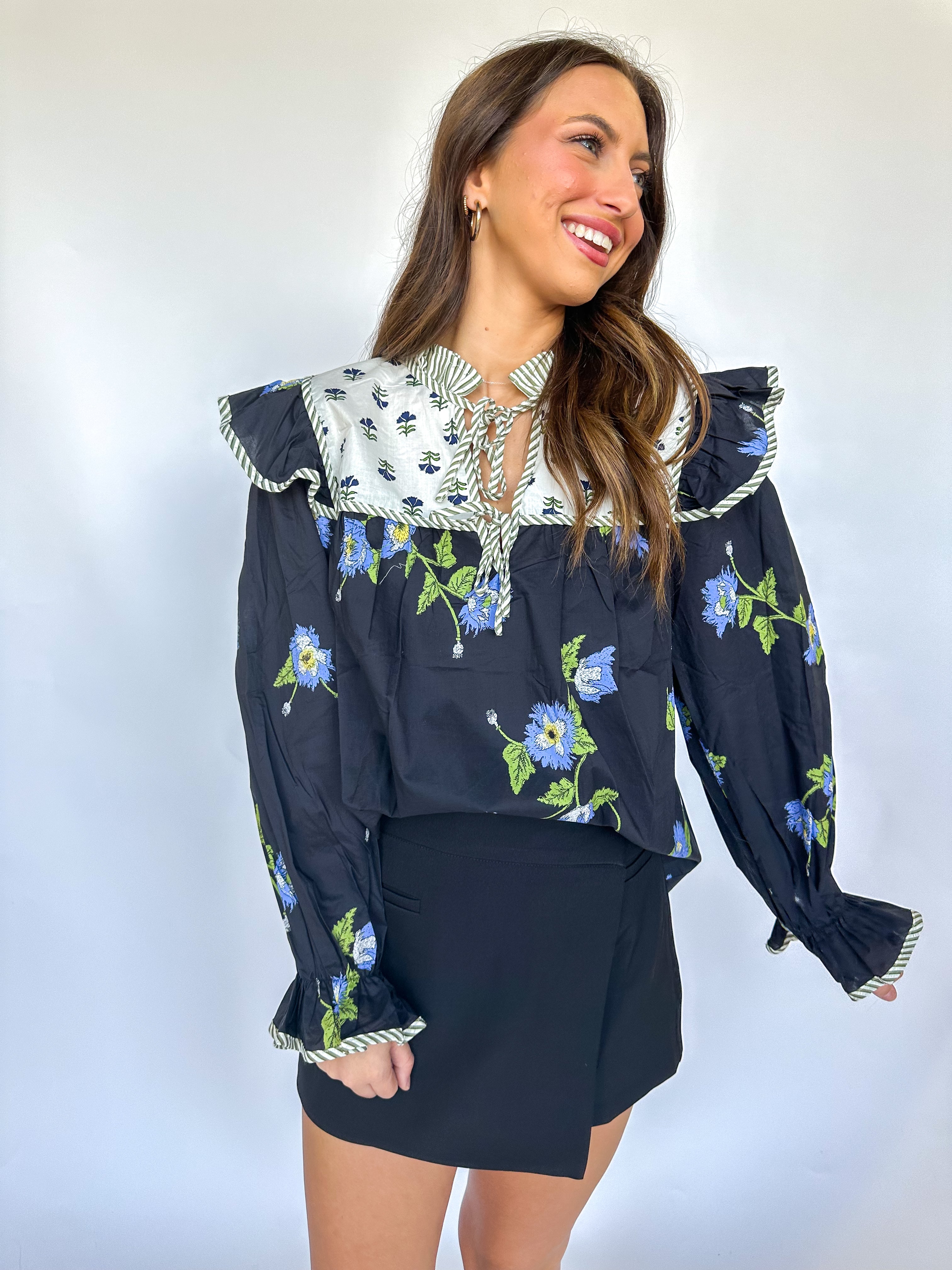 Moonstone Floral Blouse