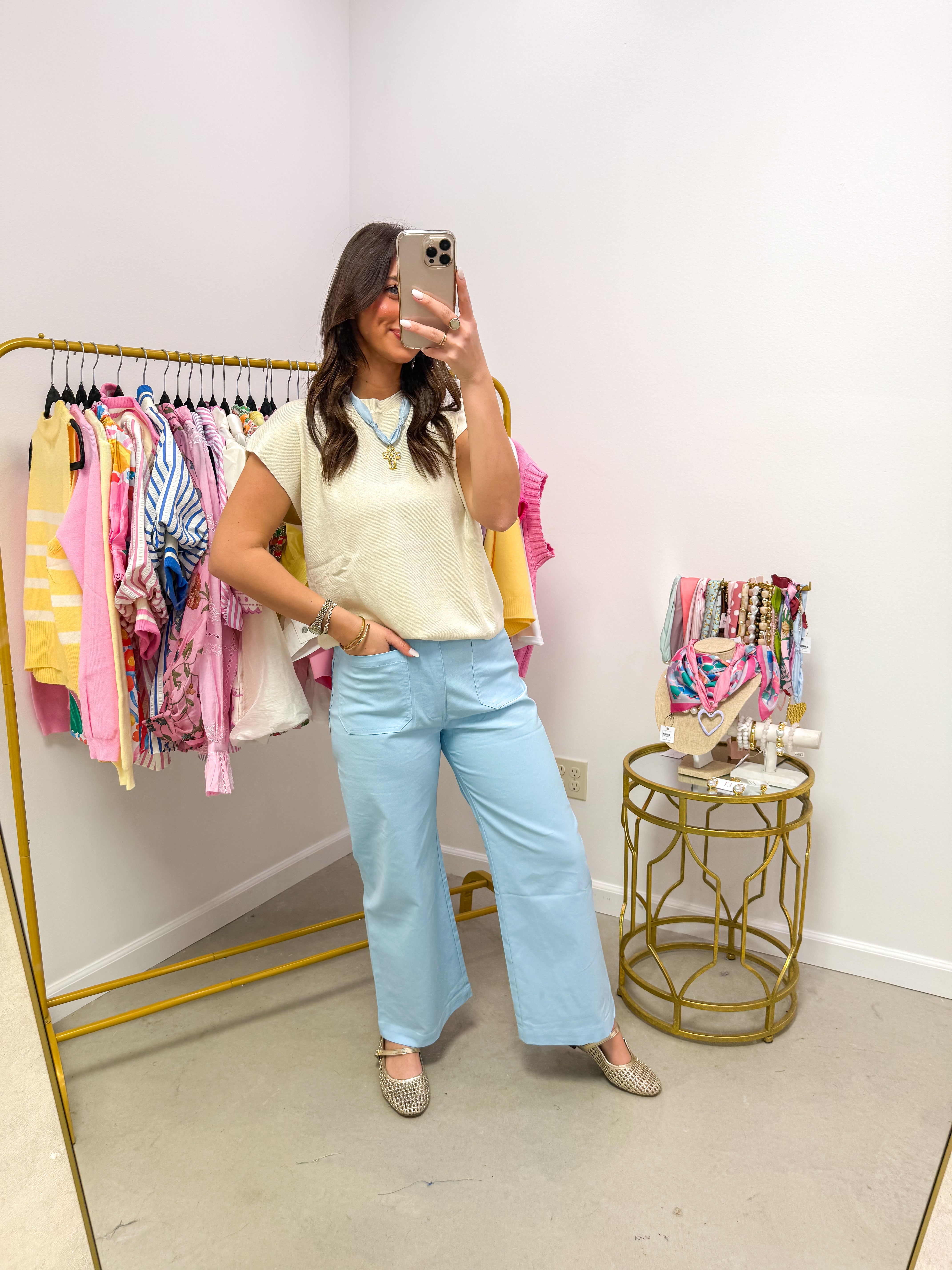 Fresh Start Knit Tank Ivory