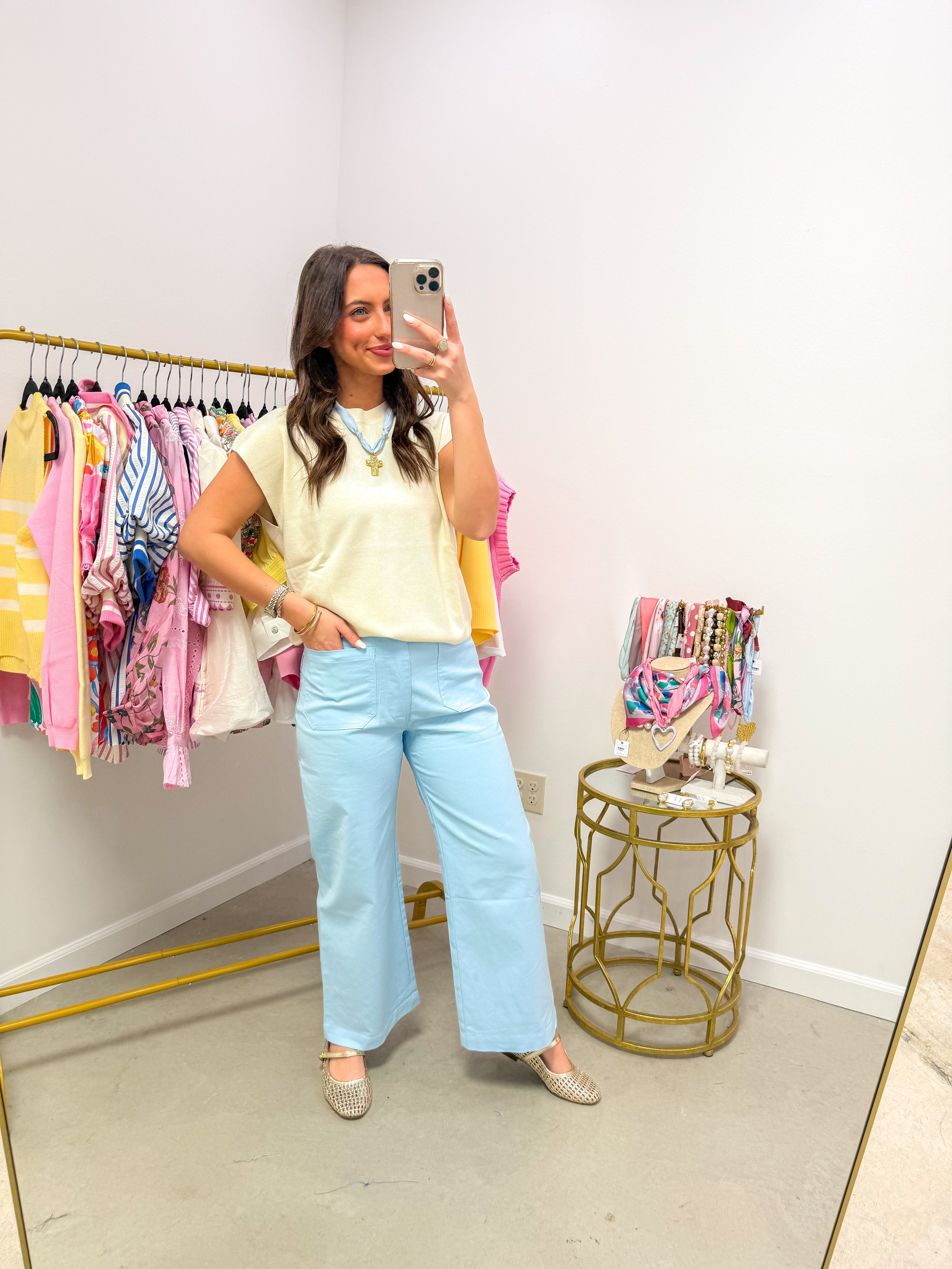 Fresh Start Knit Tank Ivory