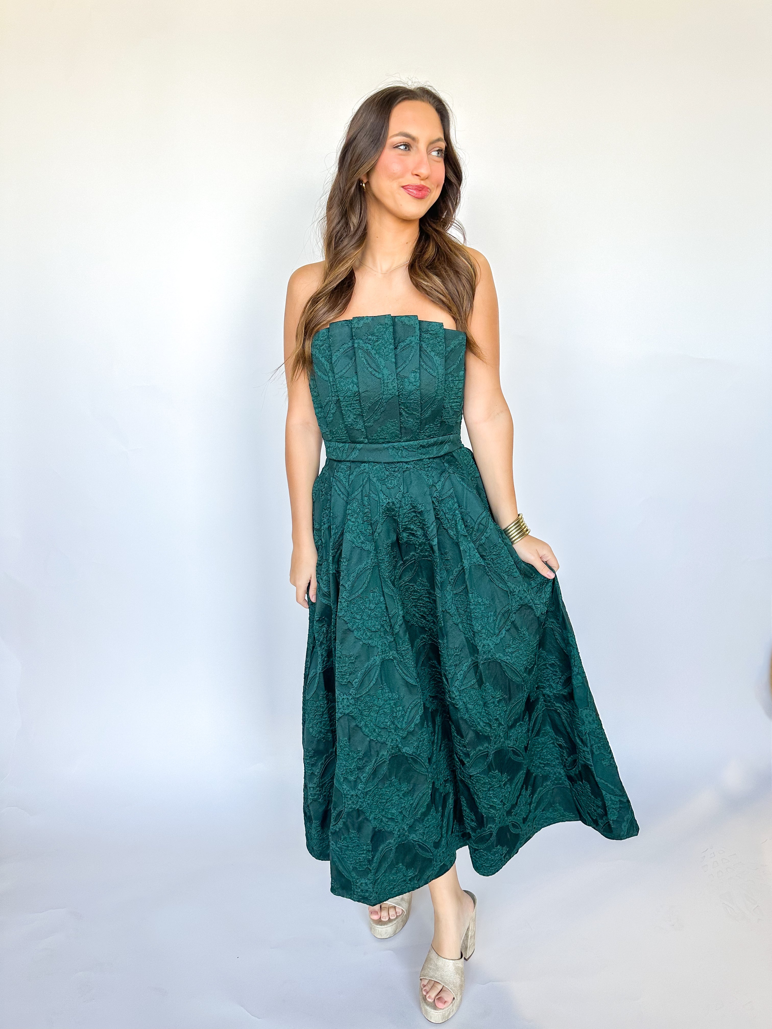 Hunter Green Dreams Dress