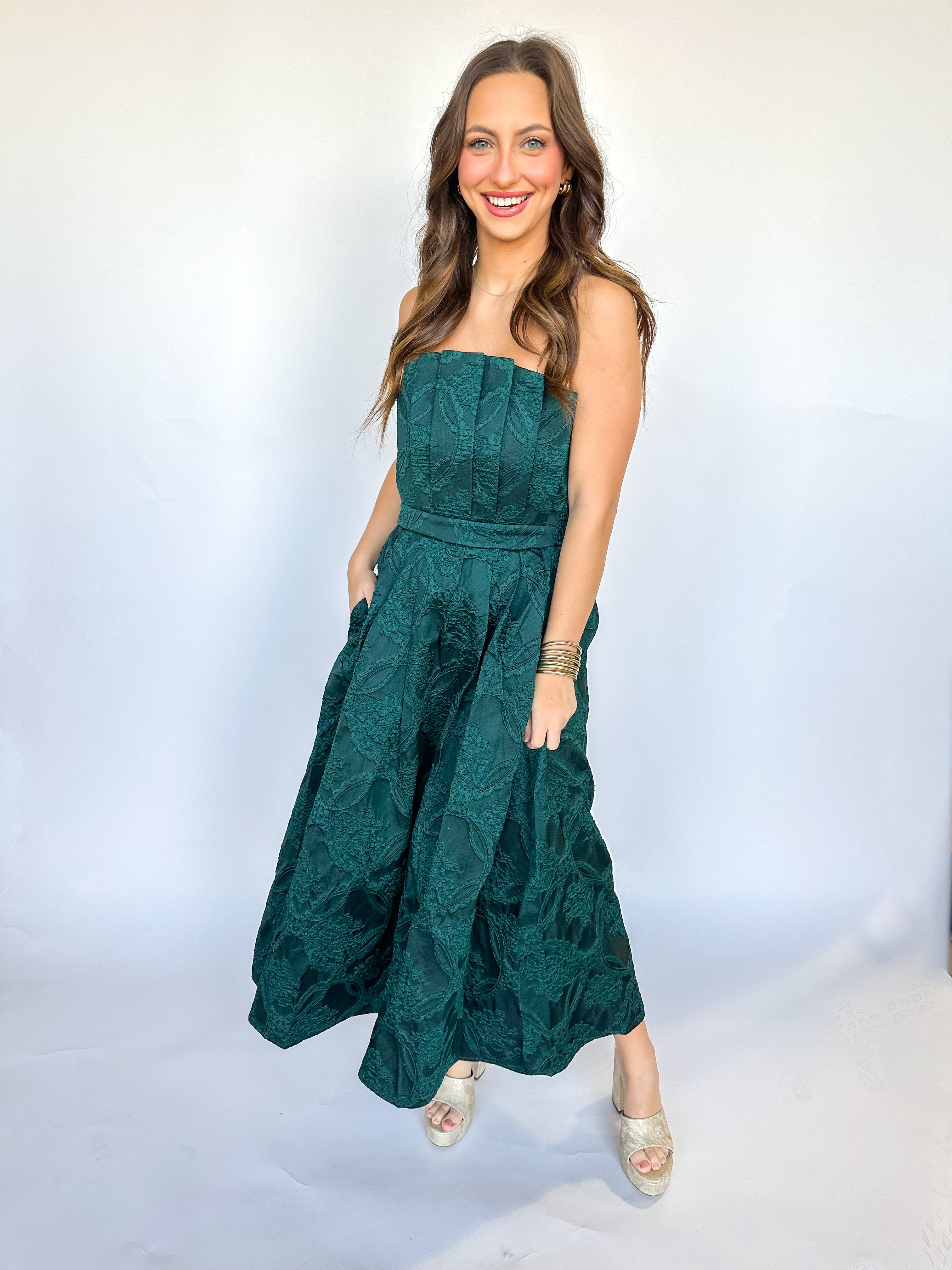 Hunter Green Dreams Dress